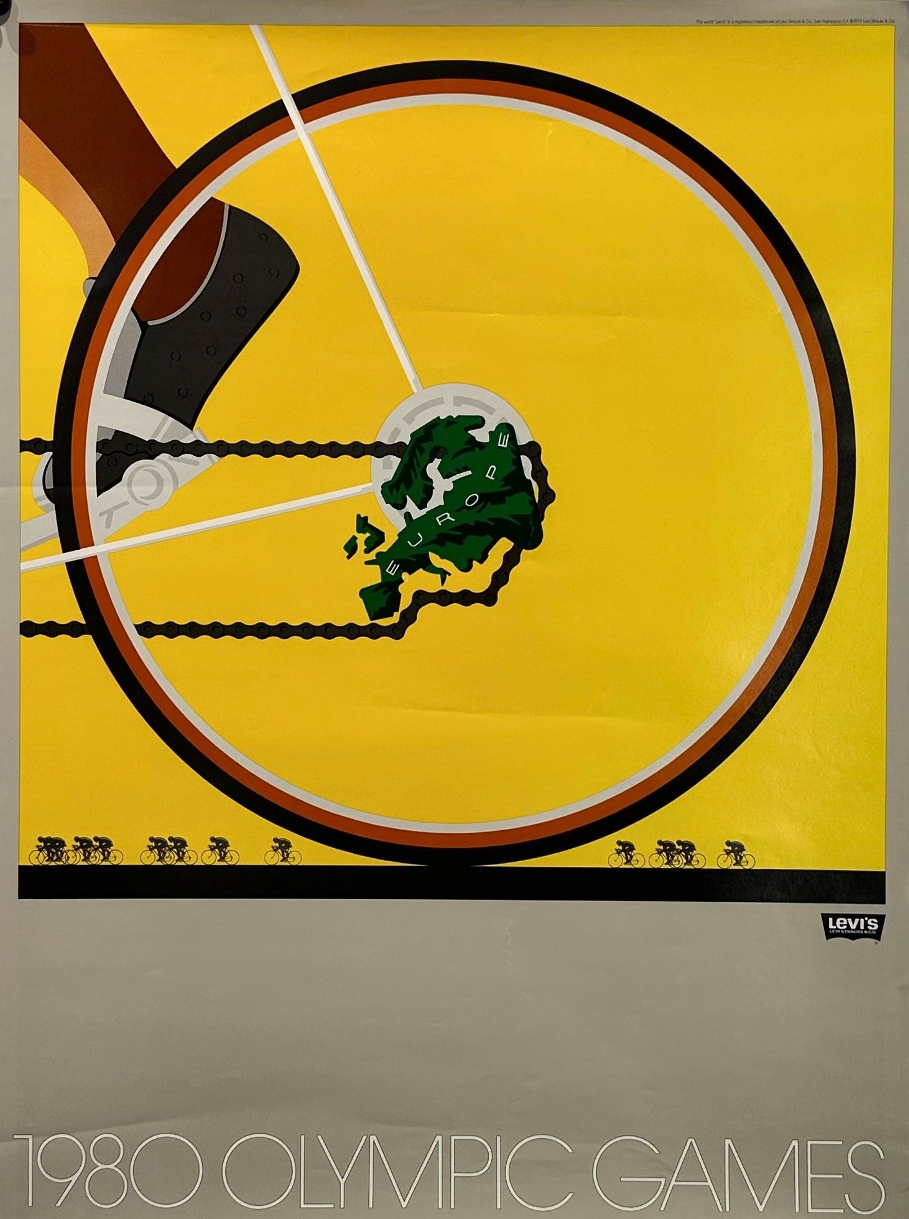 Summer Olympics, Moscow- Cycling - Authentic Vintage Poster