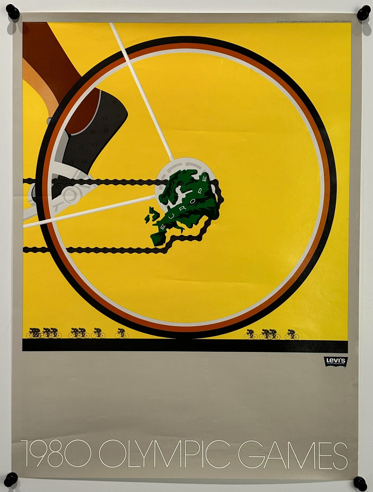 Summer Olympics, Moscow- Cycling - Authentic Vintage Poster