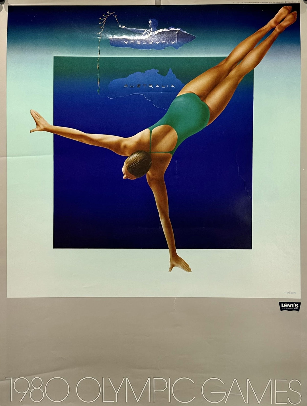 Summer Olympics, Moscow- Diving - Authentic Vintage Poster