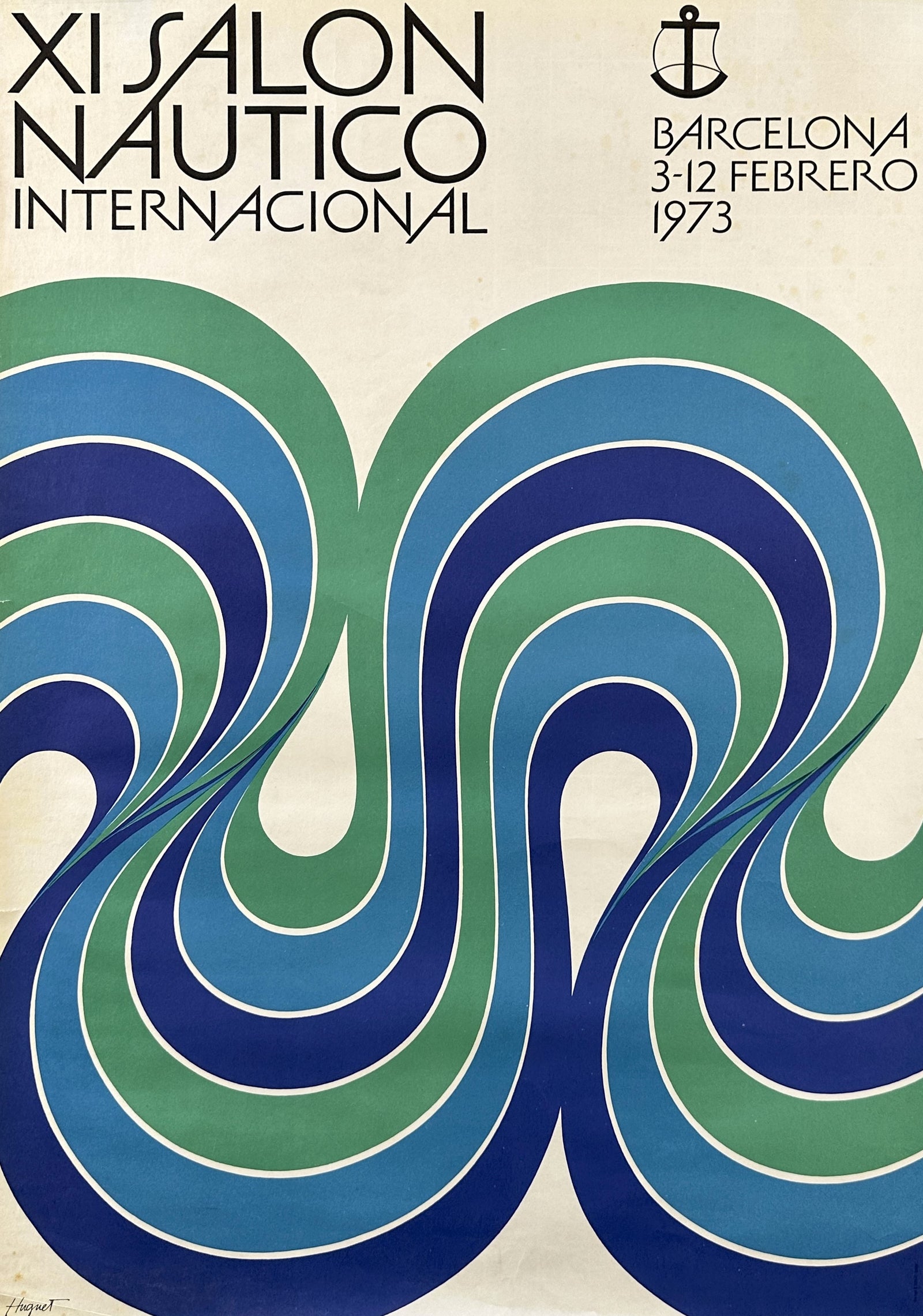 Salon Nautico Internacional, Barcelona - Authentic Vintage Poster