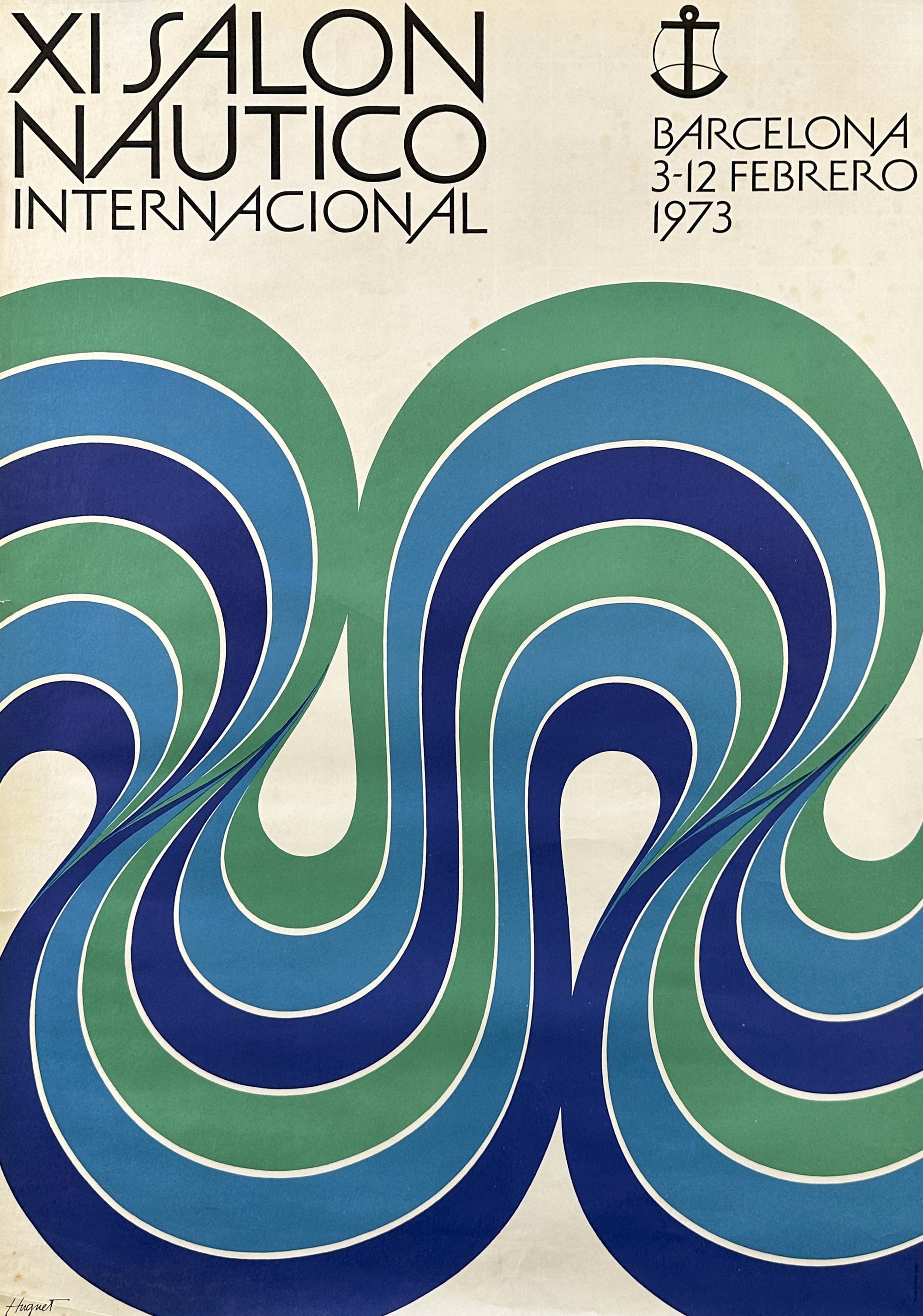 Salon Nautico Internacional, Barcelona - Authentic Vintage Poster