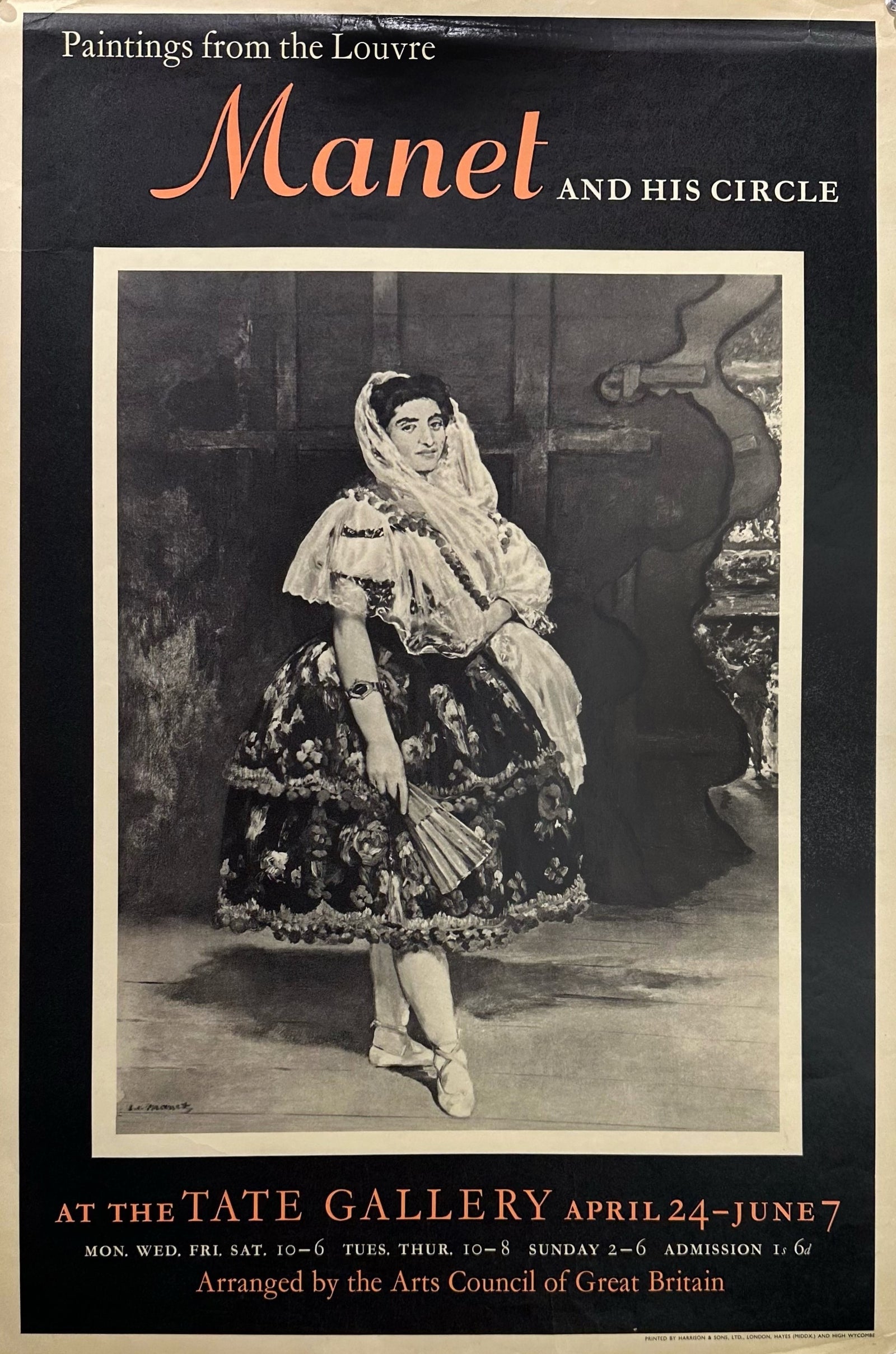 Édouard Manet- Tate Gallery - Authentic Vintage Poster