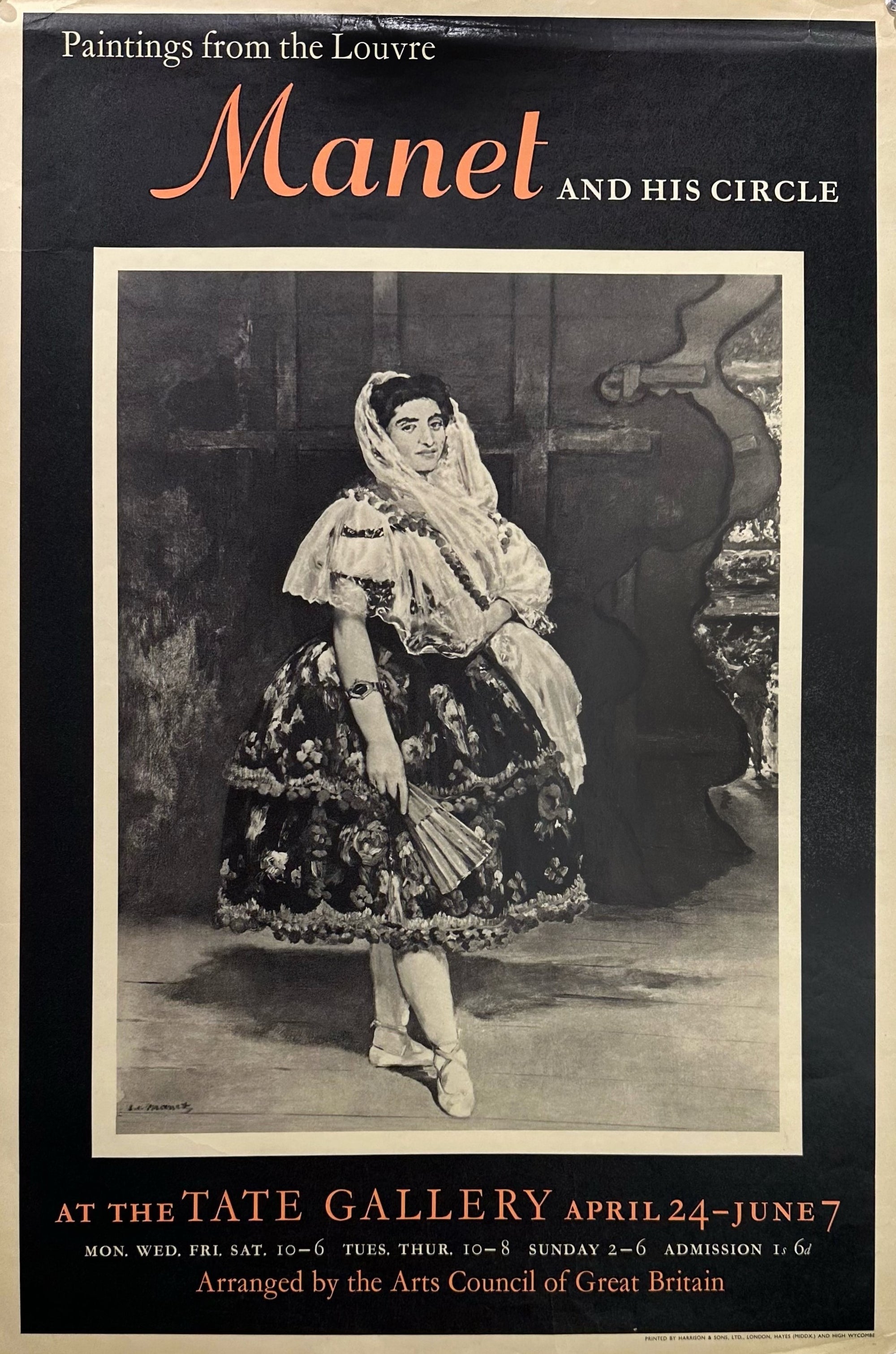 Édouard Manet- Tate Gallery - Authentic Vintage Poster