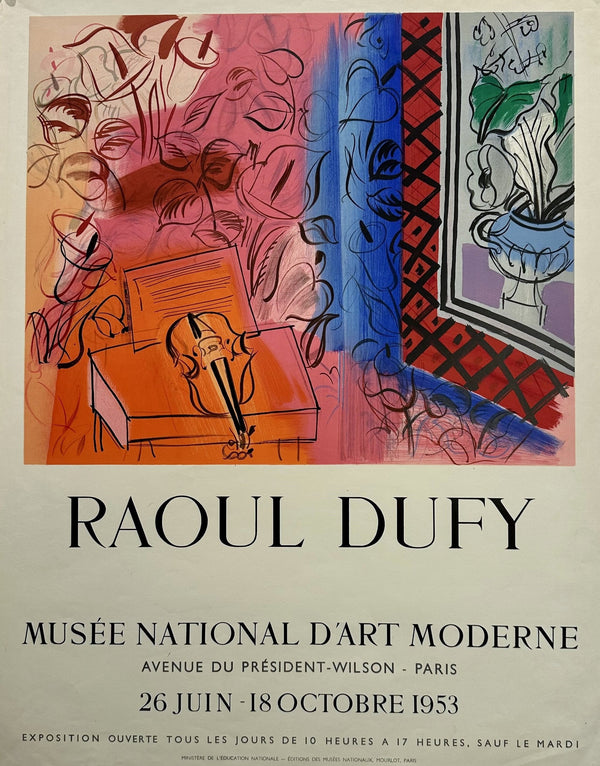 Raoul Dufy- Museé National d'Art Moderne - Authentic Vintage Poster