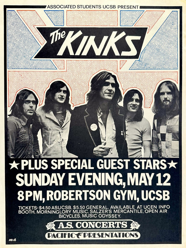 The Kinks- UCSB - Authentic Vintage Poster