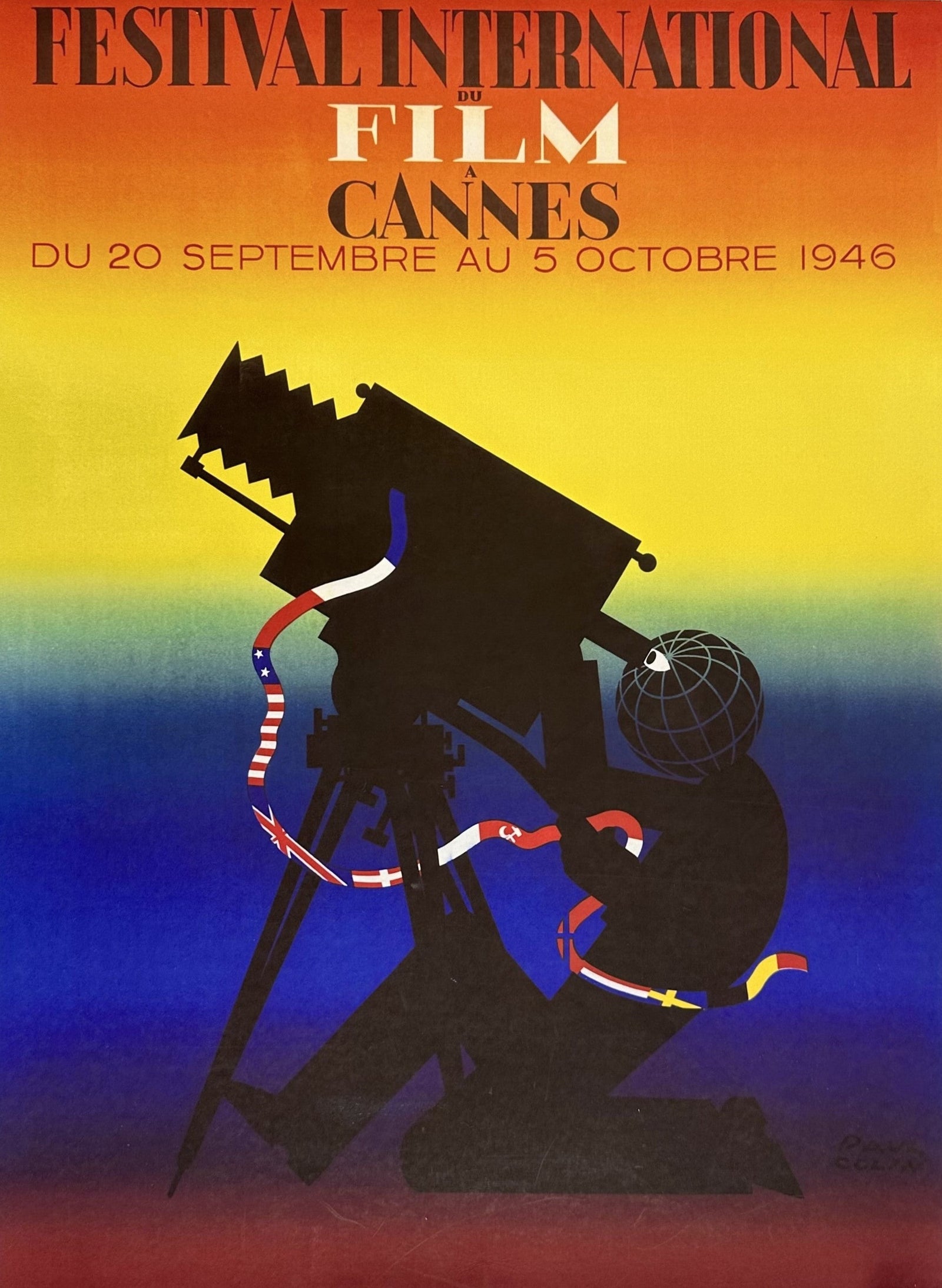 Cannes International Film Festival - Authentic Vintage Poster