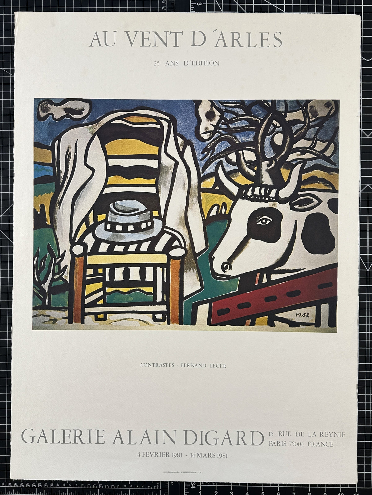 Fernand Leger- Galerie Alain Digard - Authentic Vintage Poster