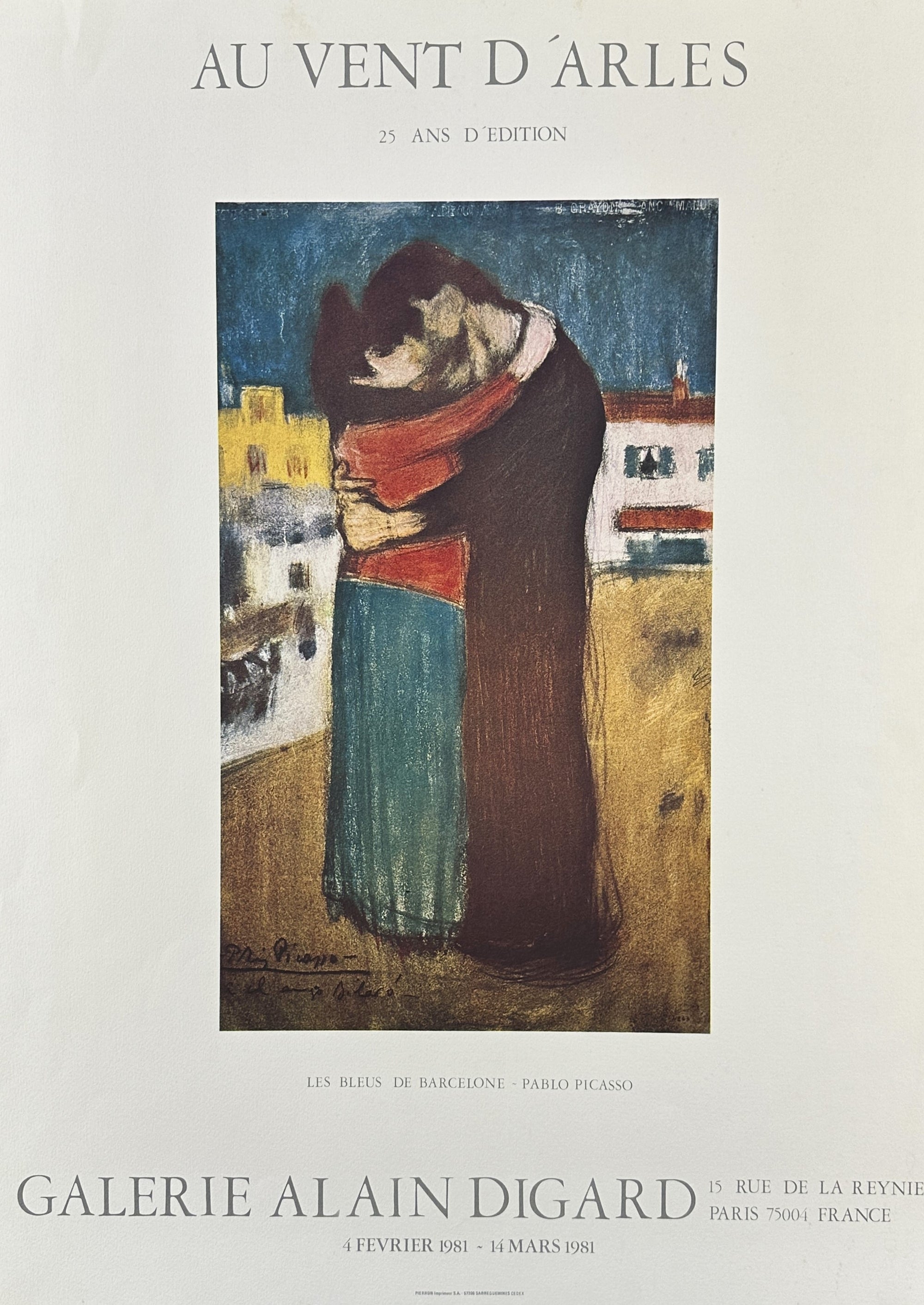 Picasso- Galerie Alain Digard - Authentic Vintage Poster