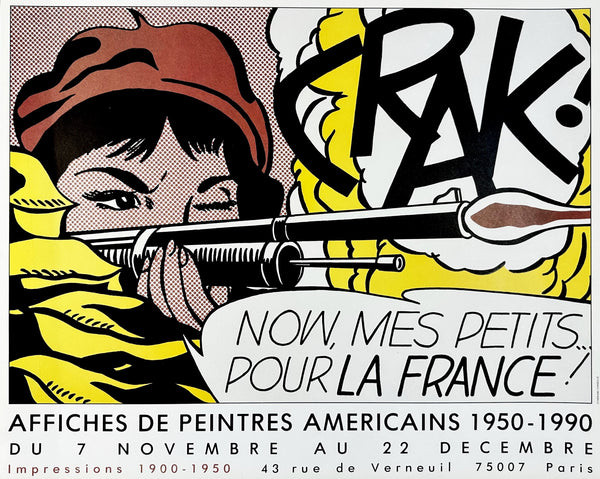 American Artists Exhibition- Roy Lichtenstein - Authentic Vintage Poster