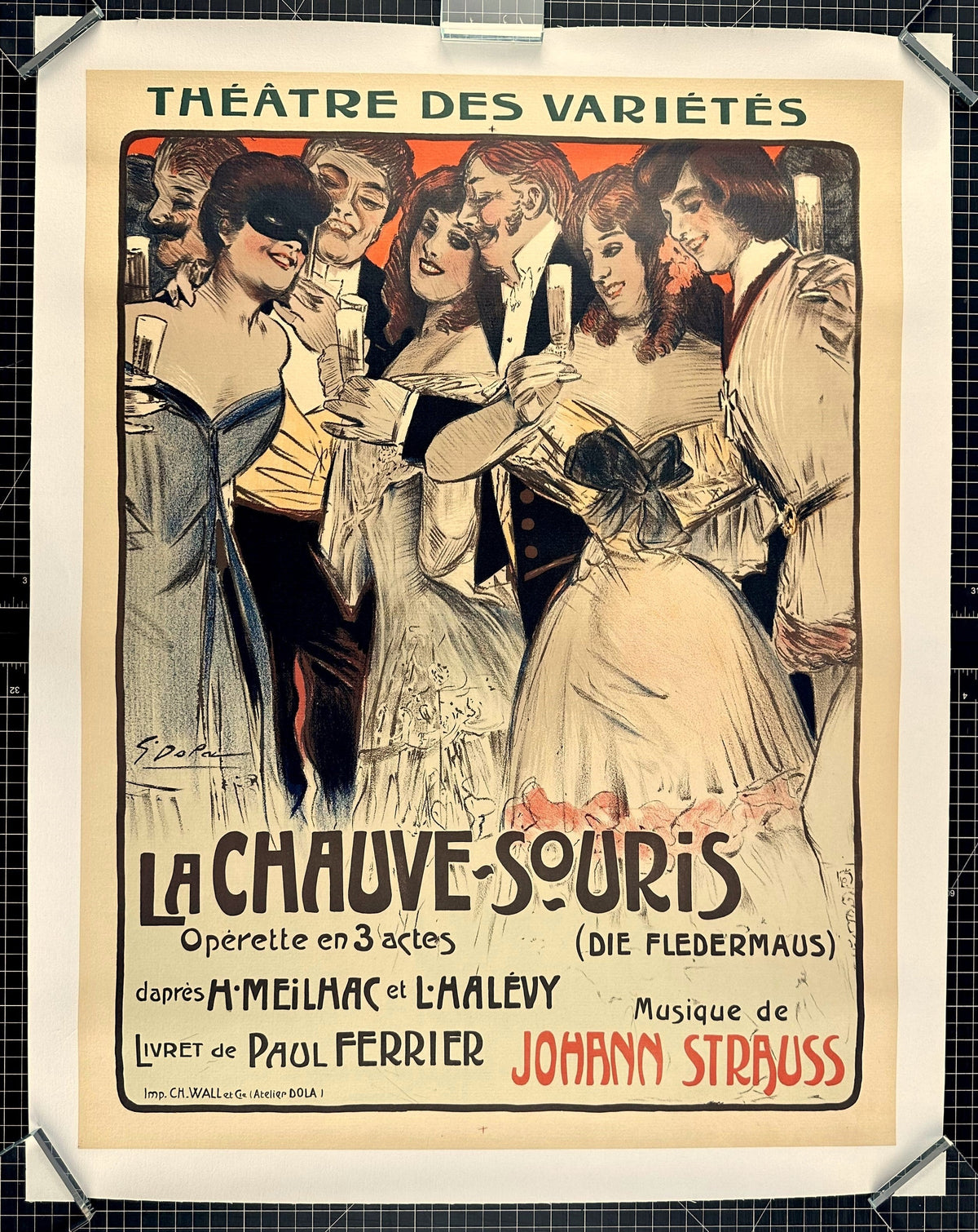 La Chauve-Souris - Authentic Vintage Poster