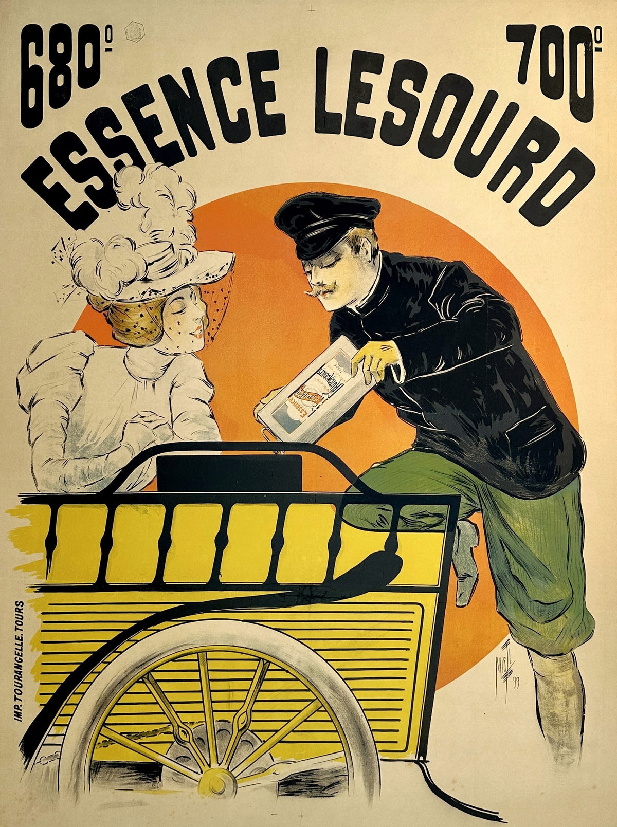 Essence Lesourd Motor Oil by Misti - Authentic Vintage Poster