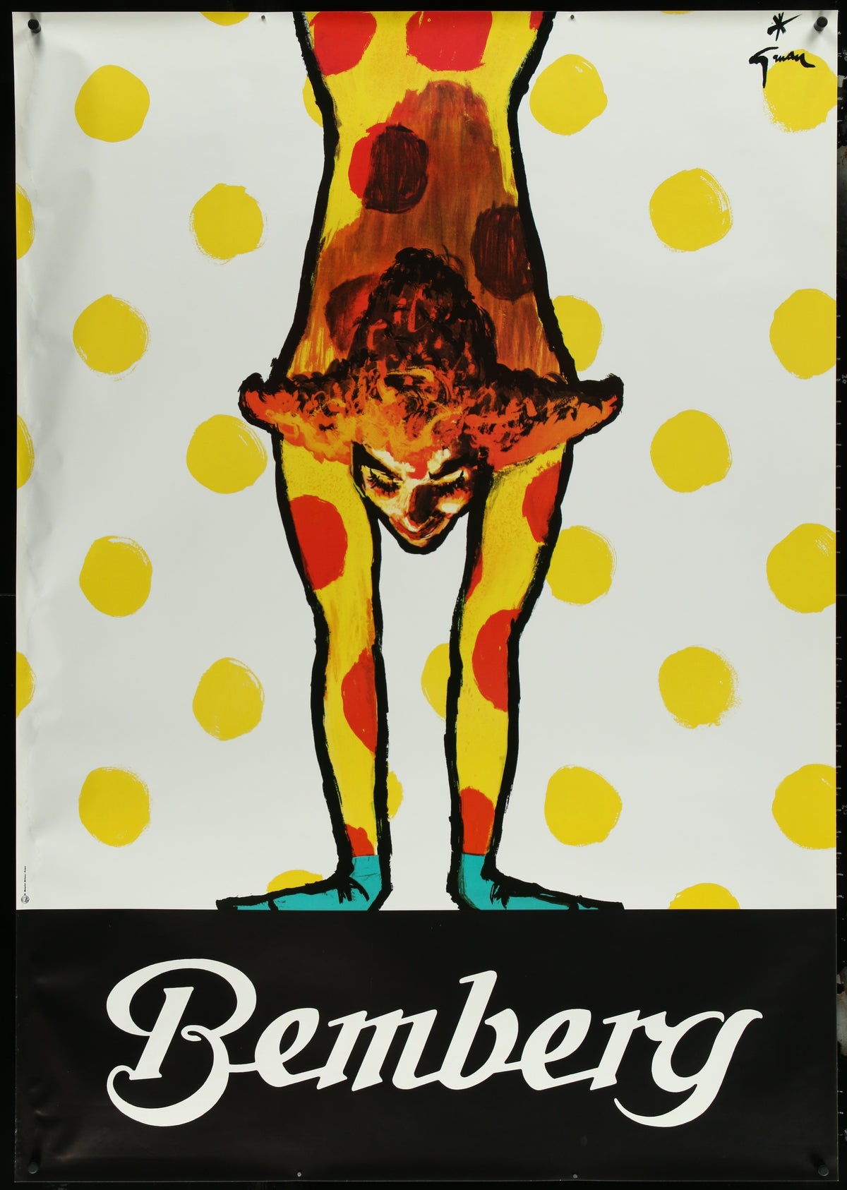 Bemberg by Rene Gruau - Authentic Vintage Poster
