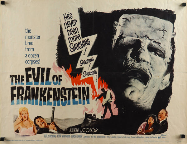 The Evil of Frankenstein - Authentic Vintage Poster