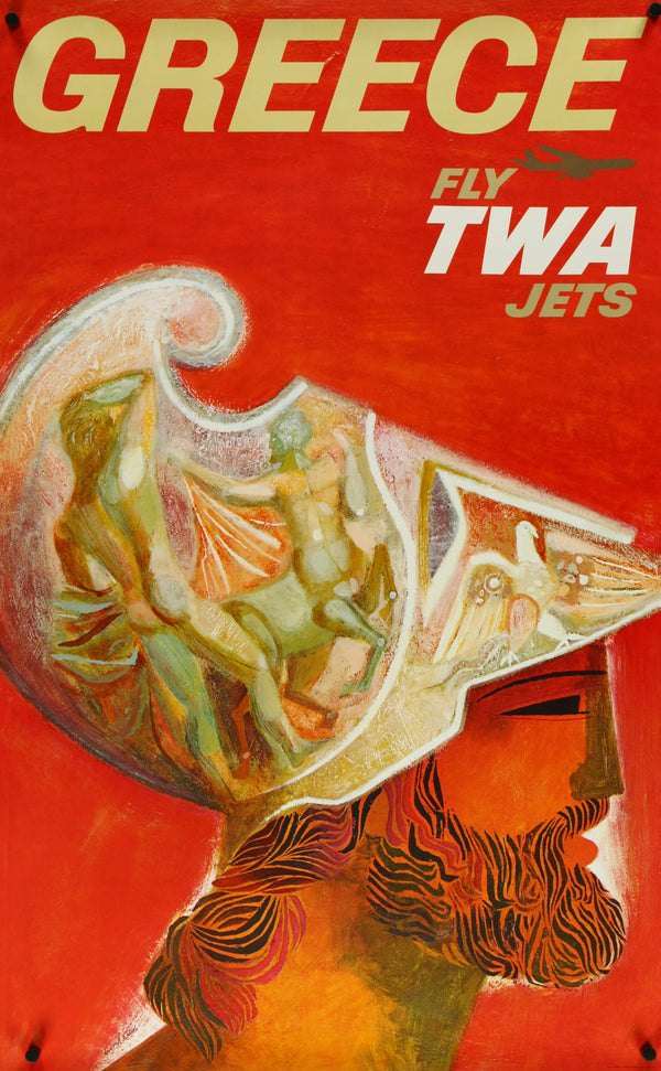 Visit Greece- TWA - Authentic Vintage Poster