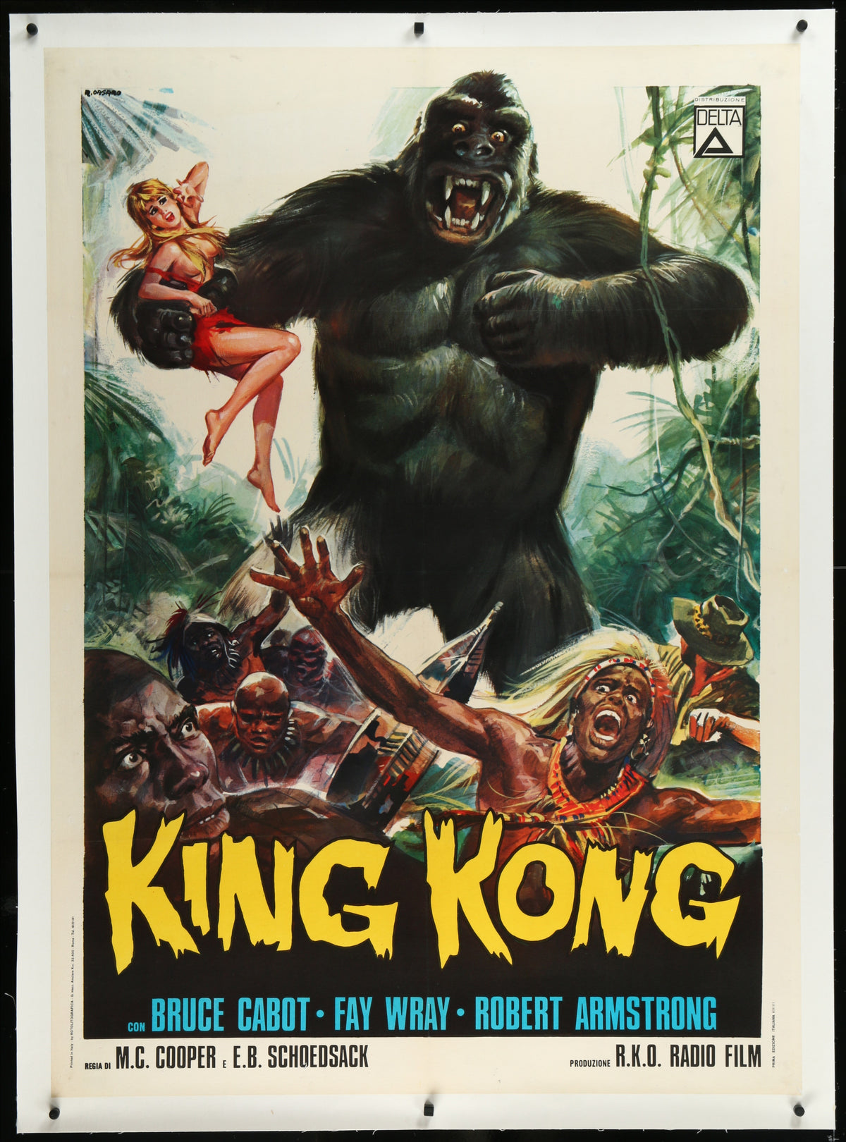 King Kong- Italian Release - Authentic Vintage Poster