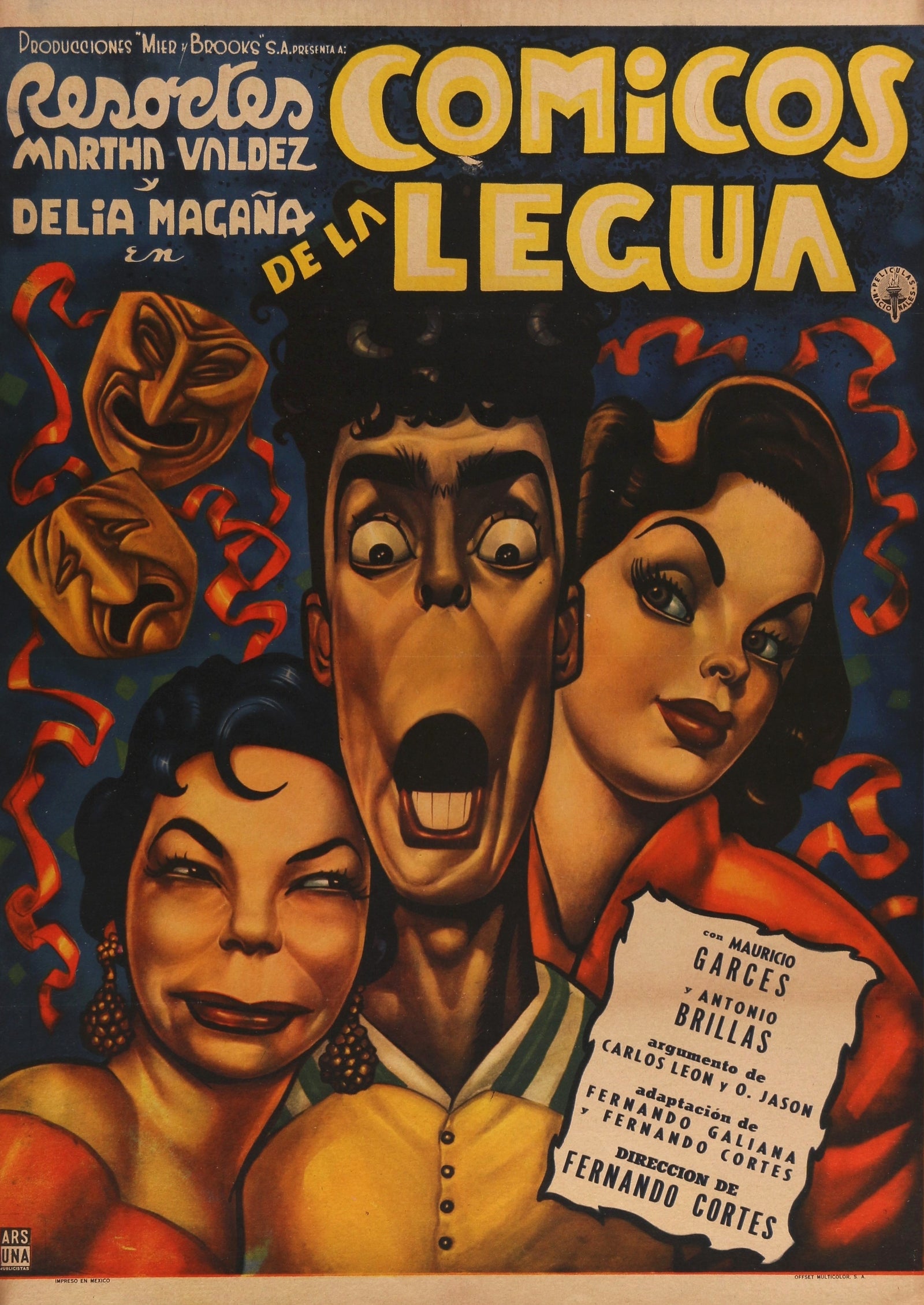 Comicos de la Legua- Resortes - Authentic Vintage Poster