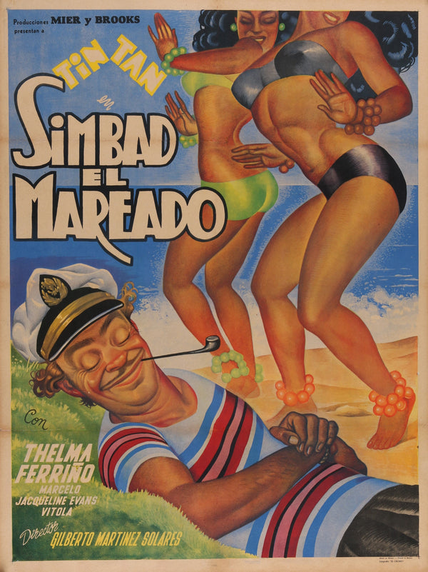 Simbad el Mareado- Tin Tan - Authentic Vintage Poster