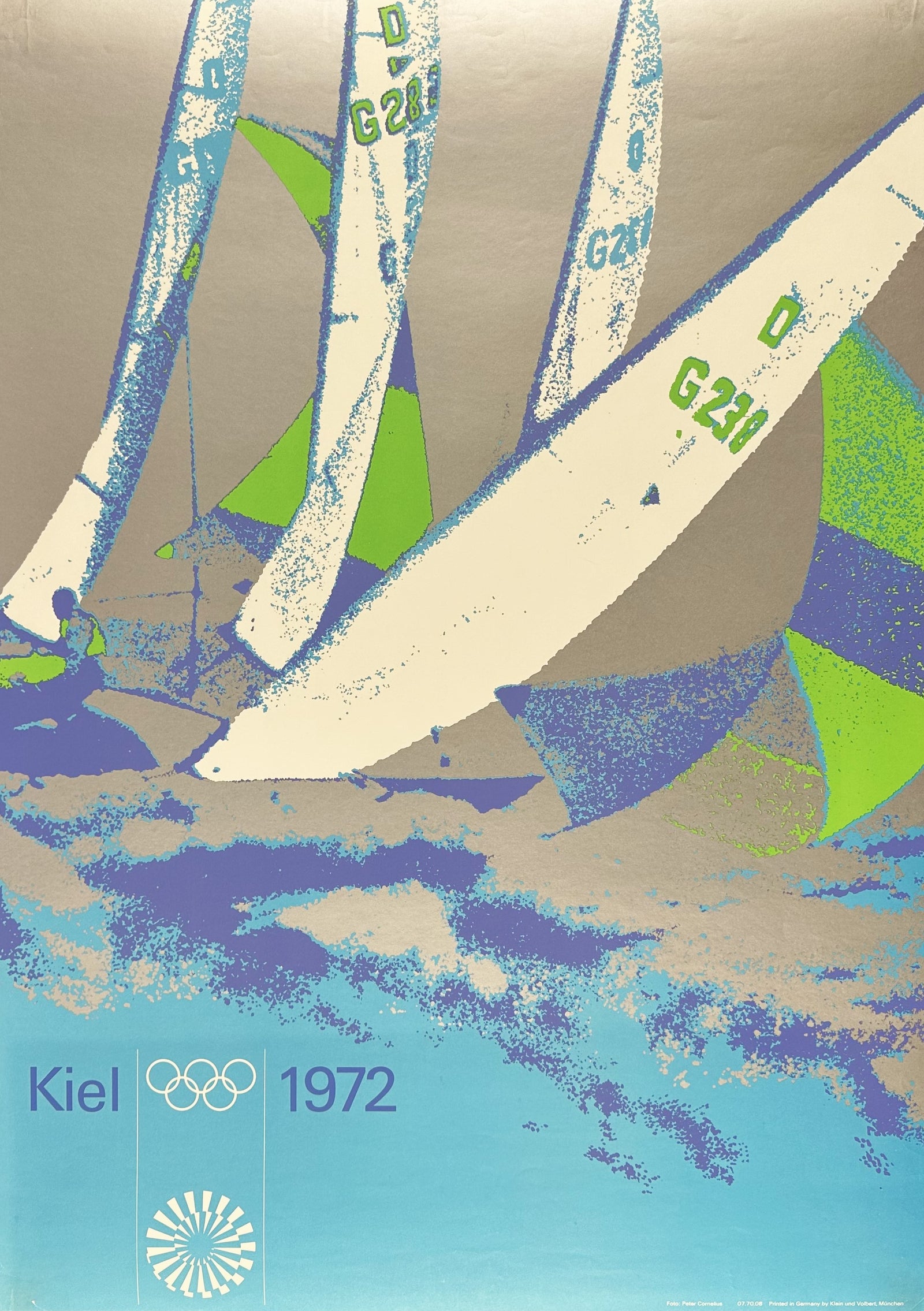 Sailing- Munich Olympics - Authentic Vintage Poster