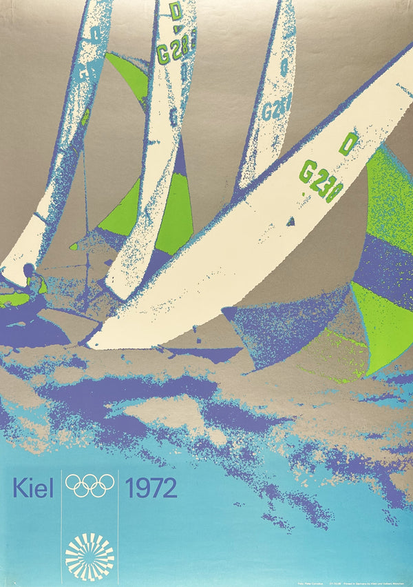 Sailing- Munich Olympics - Authentic Vintage Poster
