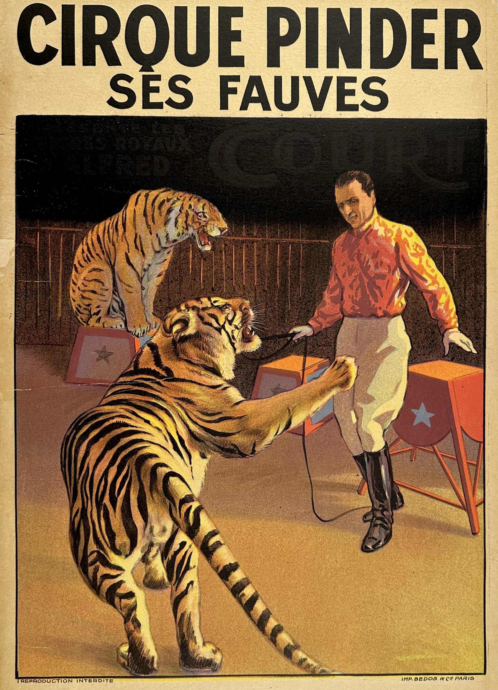 Cirque Pinder- Wild Animals - Authentic Vintage Poster