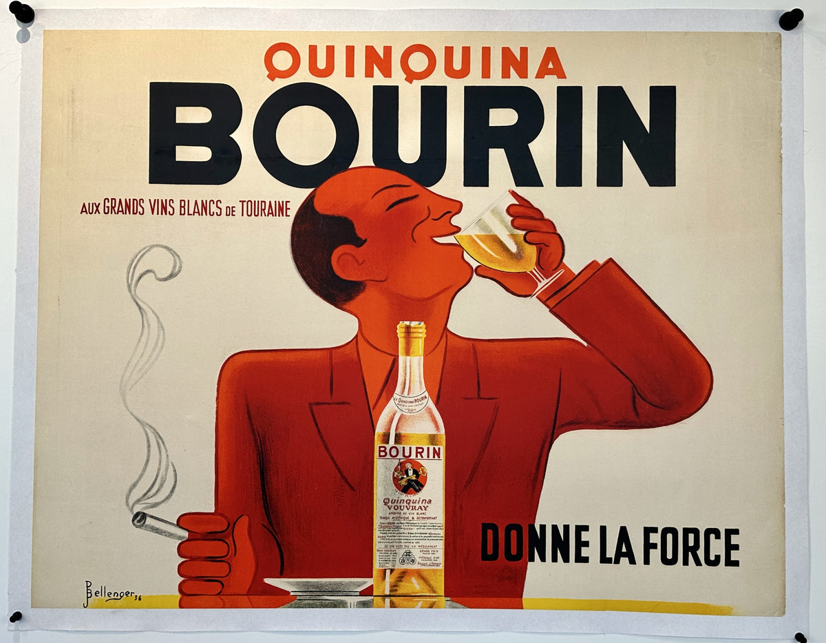 Bourin Quinquina- Donne La Force - Authentic Vintage Poster