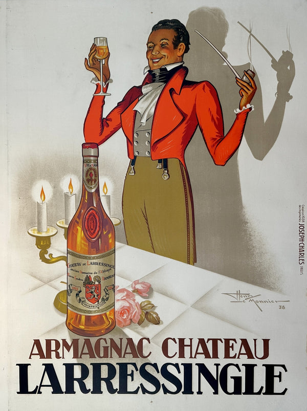 Armagnac Chateau, Larressingle - Authentic Vintage Poster