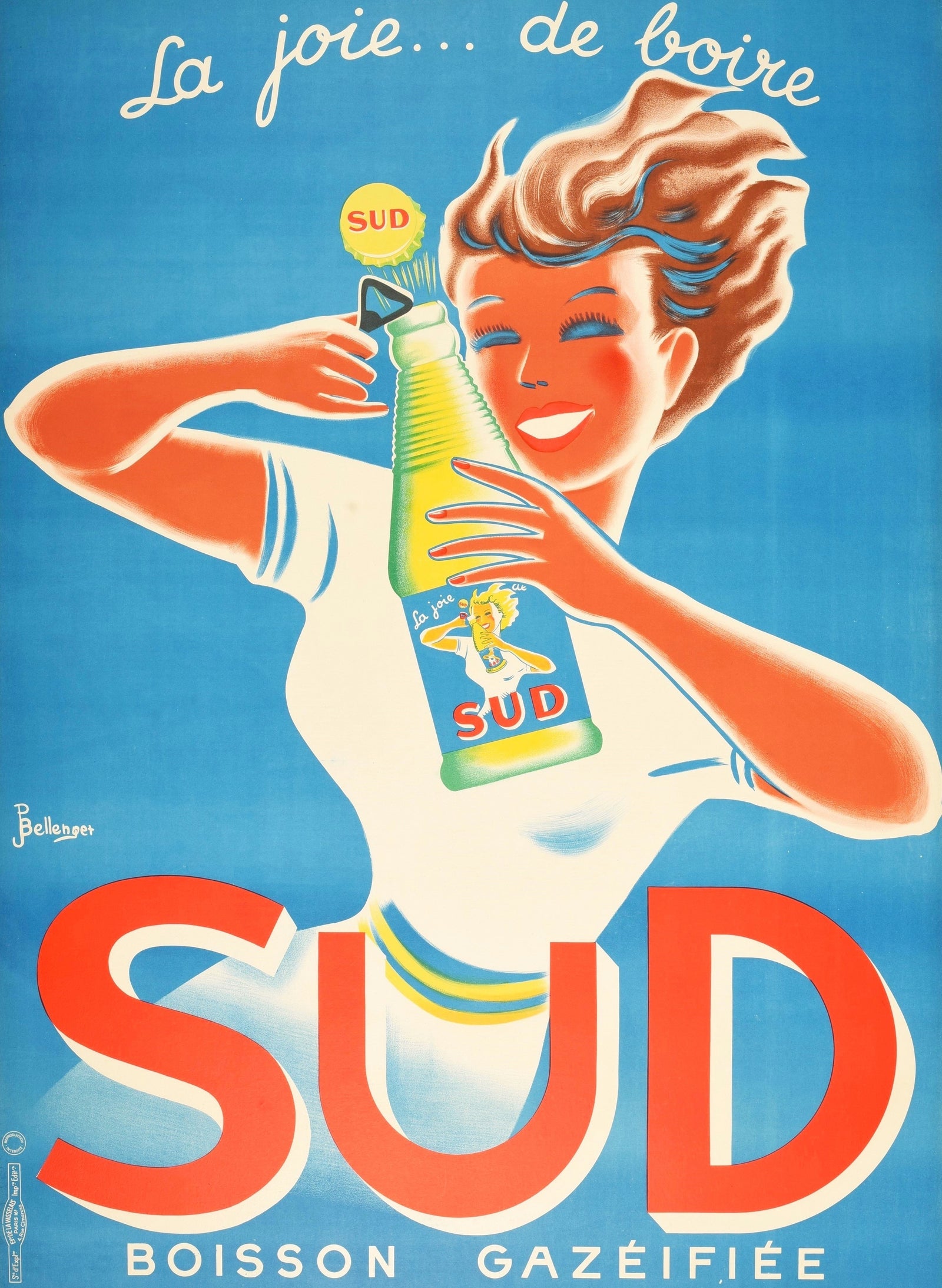 SUD by Bellenger - Authentic Vintage Poster