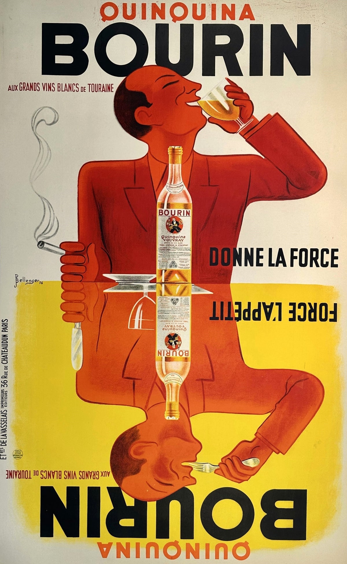Bourin Quinquina - Authentic Vintage Poster