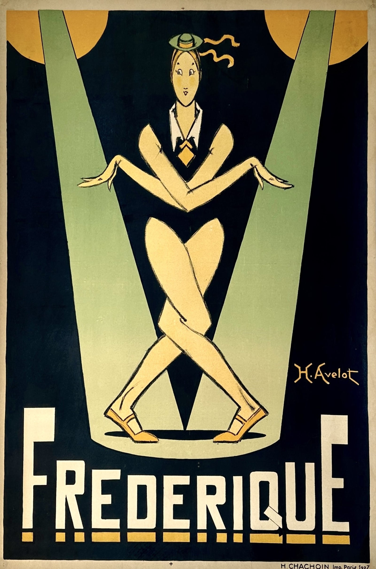 Frédérique by Henri Avelot - Authentic Vintage Poster