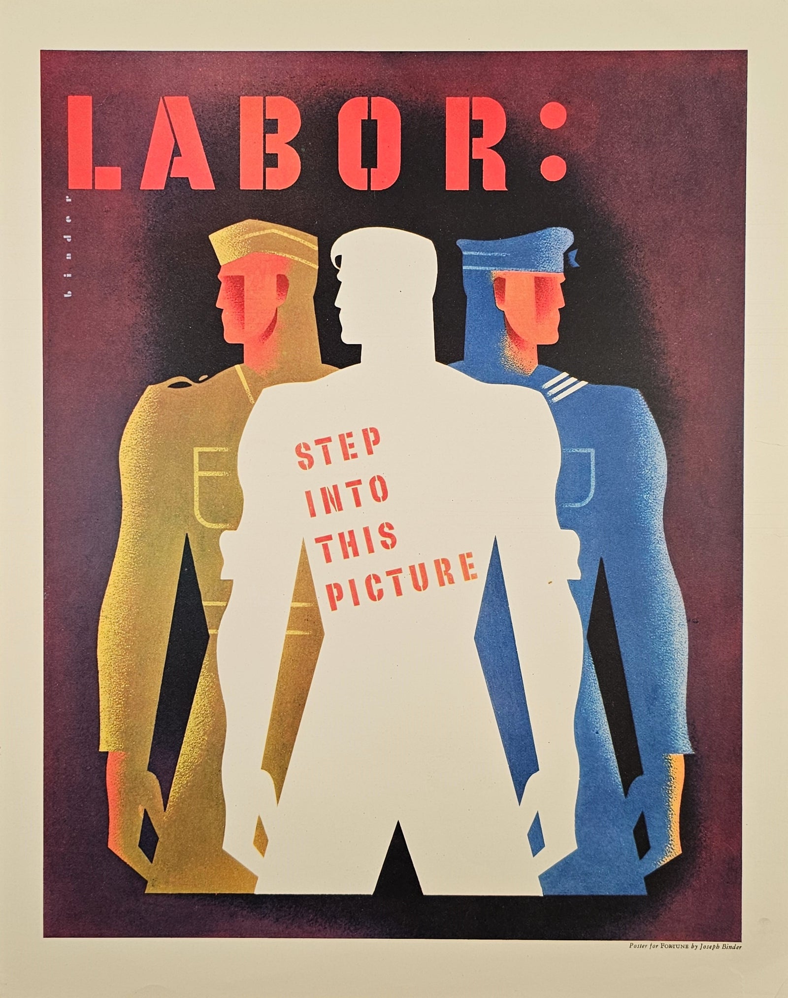 Labor: Step Into This Picture - Authentic Vintage Antique Print