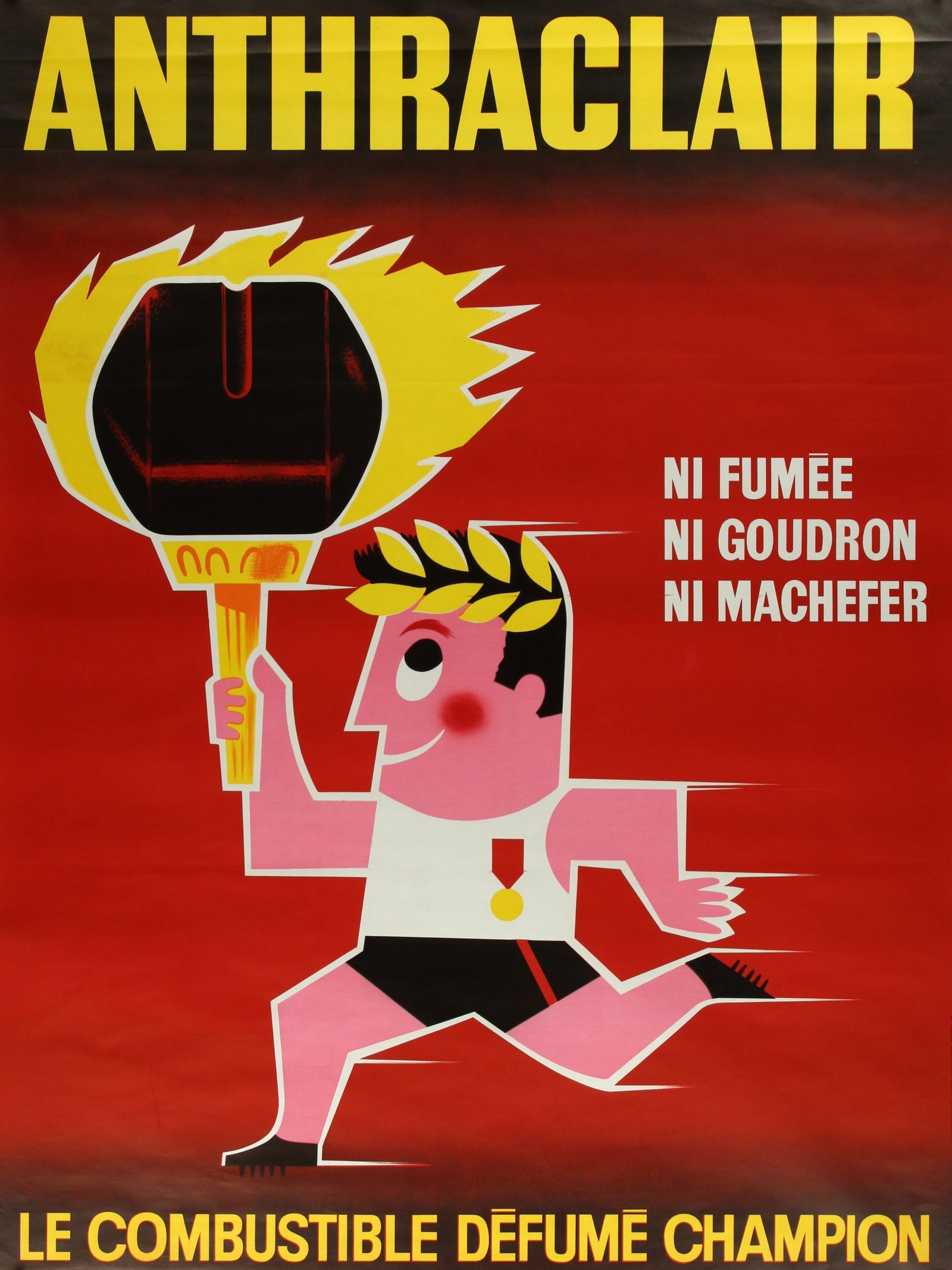 Anthraclair - Authentic Vintage Poster