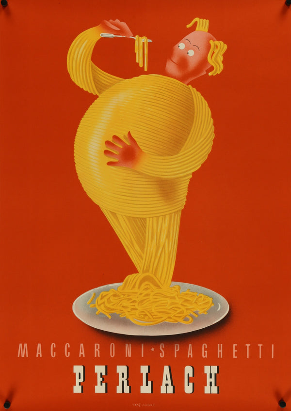 Perlach, Maccaroni & Spaghetti - Authentic Vintage Poster