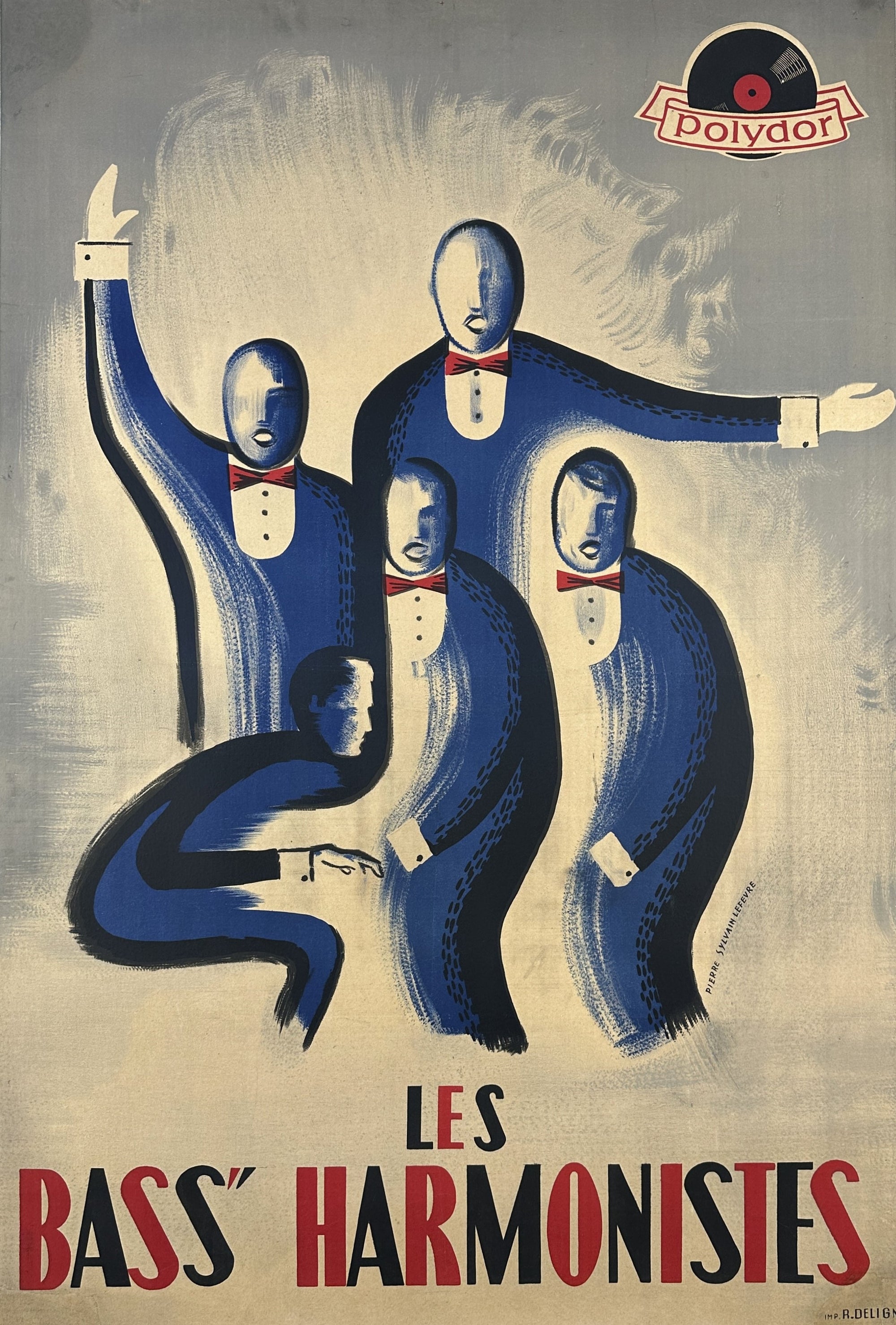 Les Bass Harmonistes - Authentic Vintage Poster