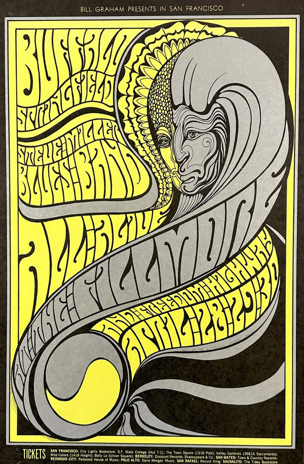 Buffalo Springfield, Steve Miller- BG-61 - Authentic Vintage Poster