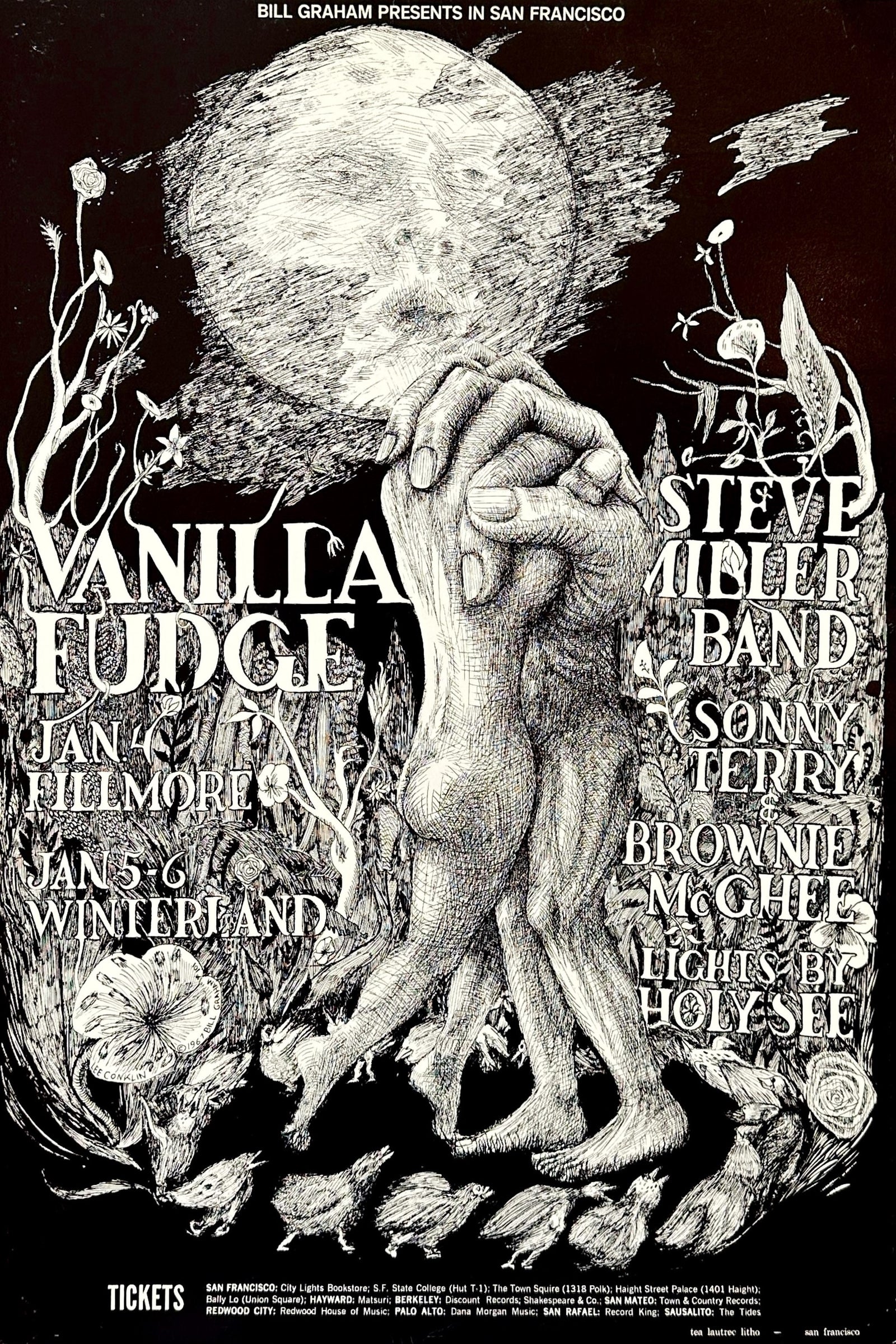 Vanilla Fudge, Steve Miller Band- BG-101 - Authentic Vintage Poster