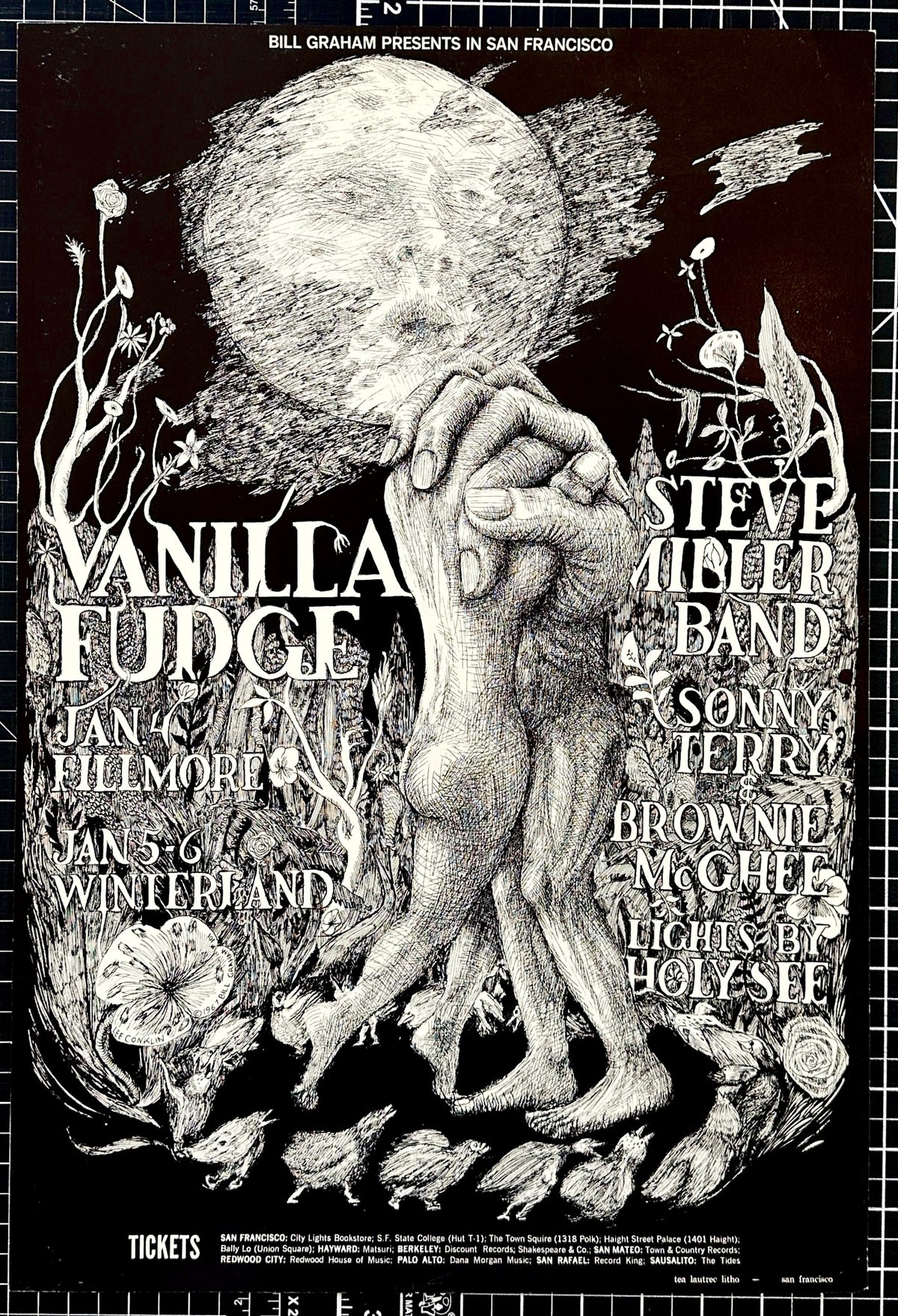 Vanilla Fudge, Steve Miller Band- BG-101 - Authentic Vintage Poster