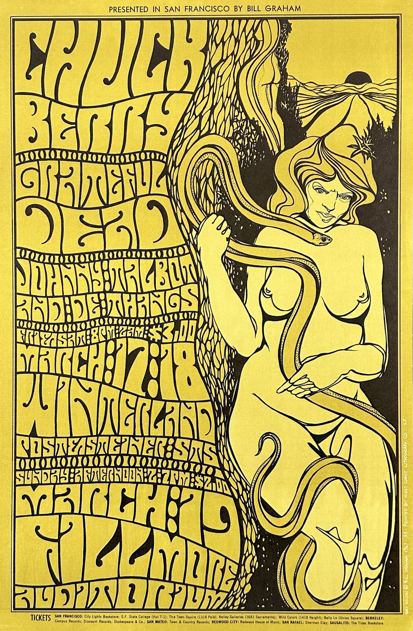 Grateful Dead, Chuck Berry- BG-55 - Authentic Vintage Poster