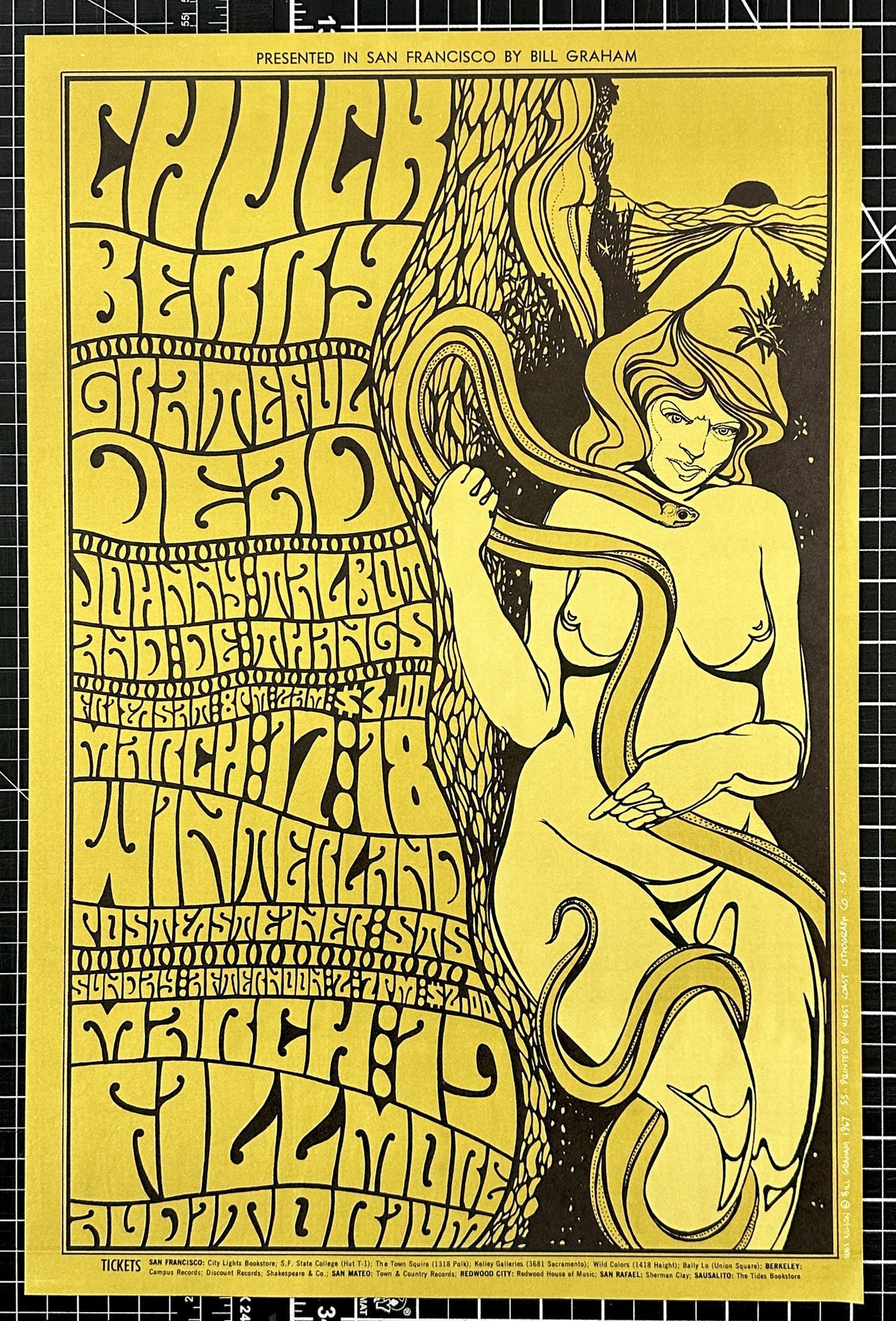 Grateful Dead, Chuck Berry- BG-55 - Authentic Vintage Poster