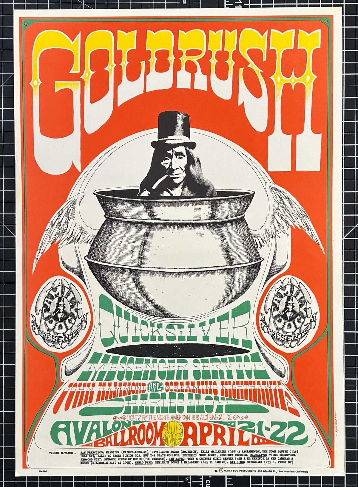Quicksilver Messenger Service- FD-58 - Authentic Vintage Poster