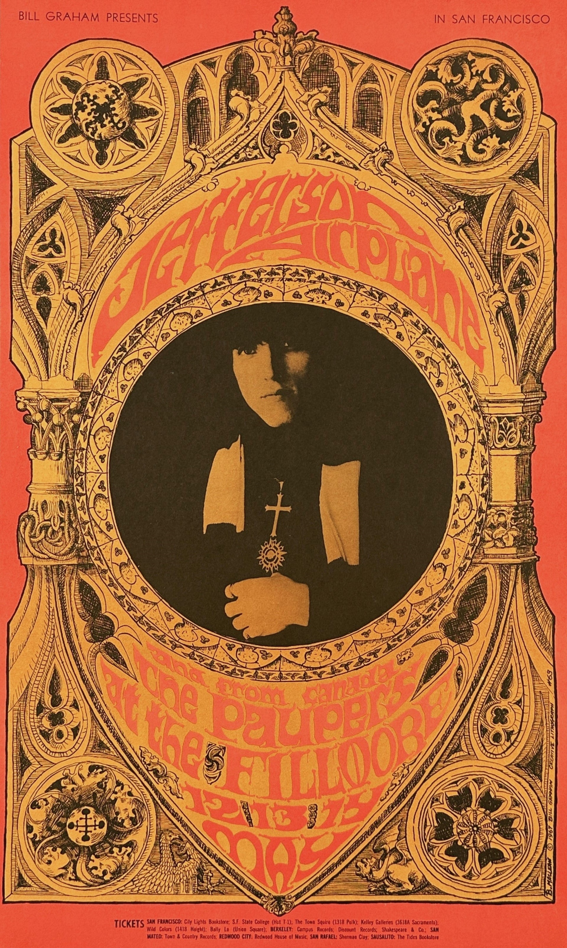 Jefferson Airplane- BG-63 - Authentic Vintage Poster