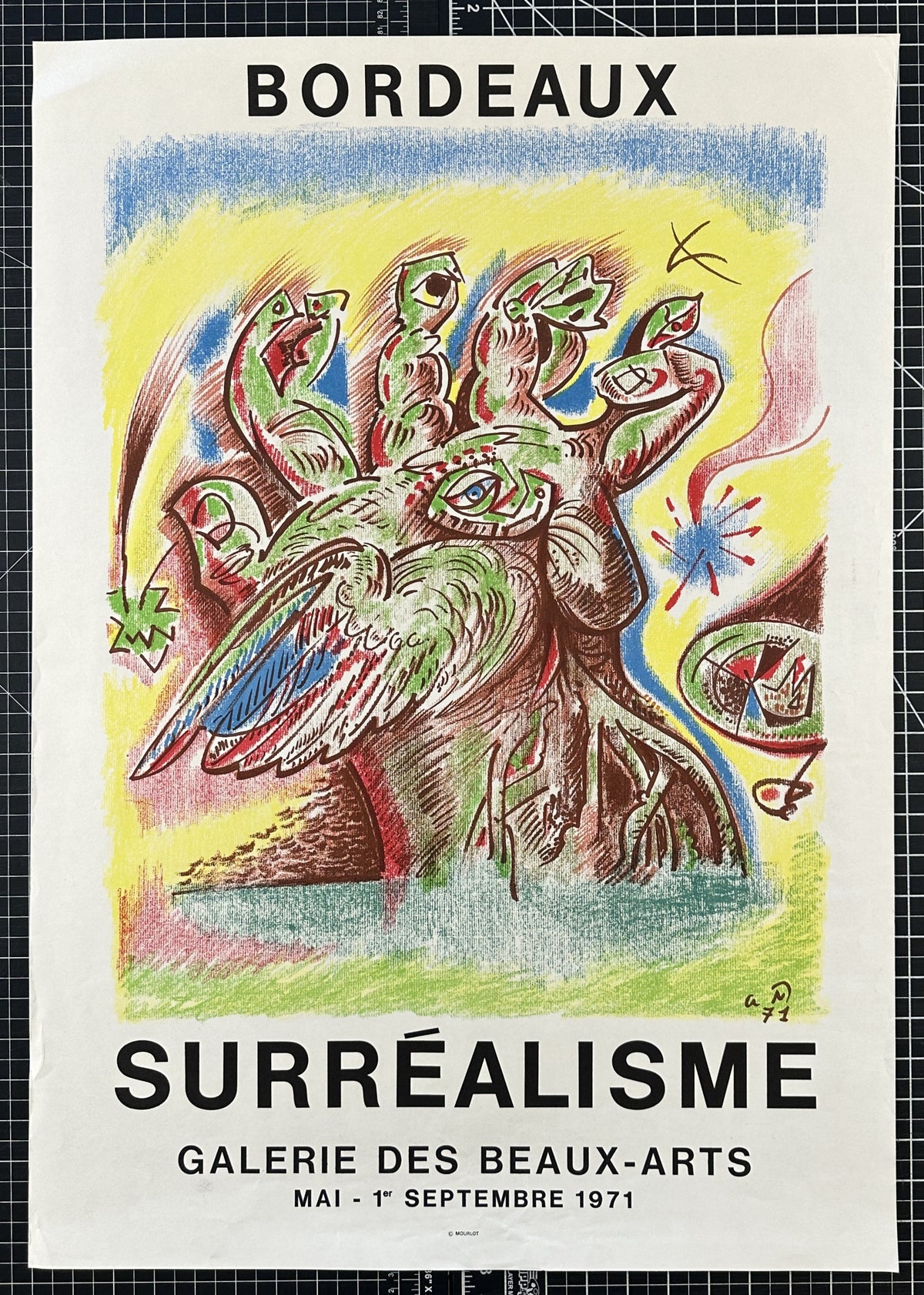 Surréalisme, André Masson- Bordeaux, France - Authentic Vintage Poster
