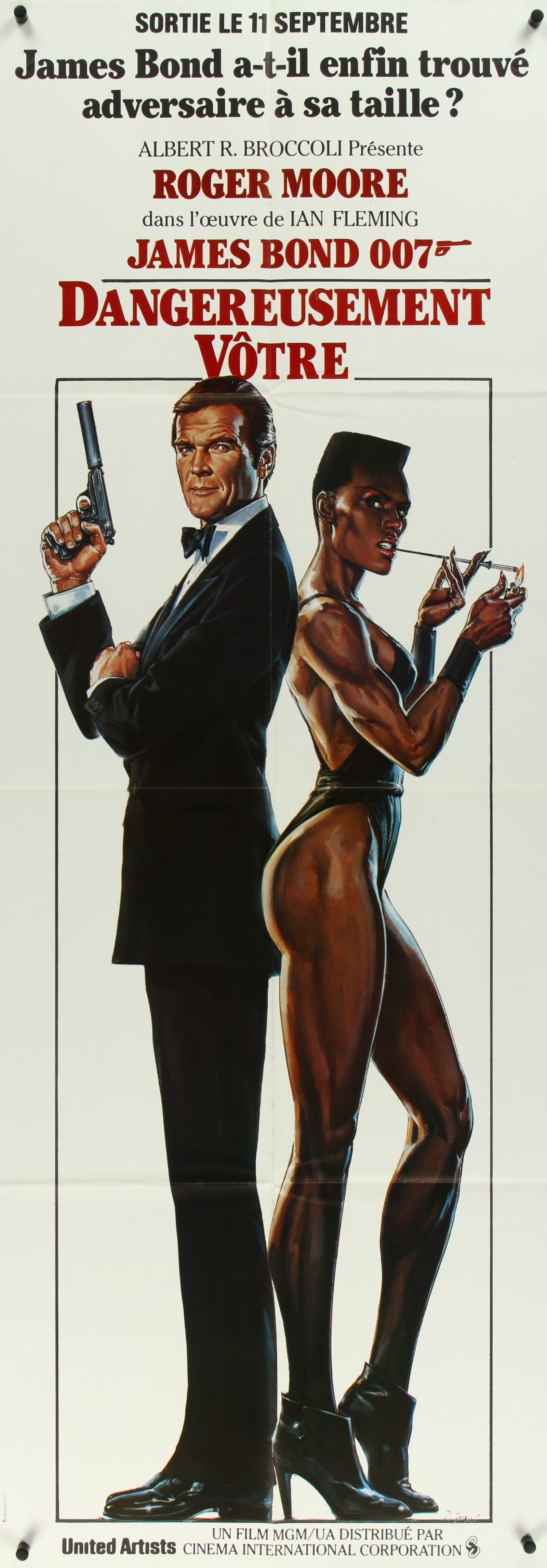 View to Kill, James Bond- French Release - Authentic Vintage Poster