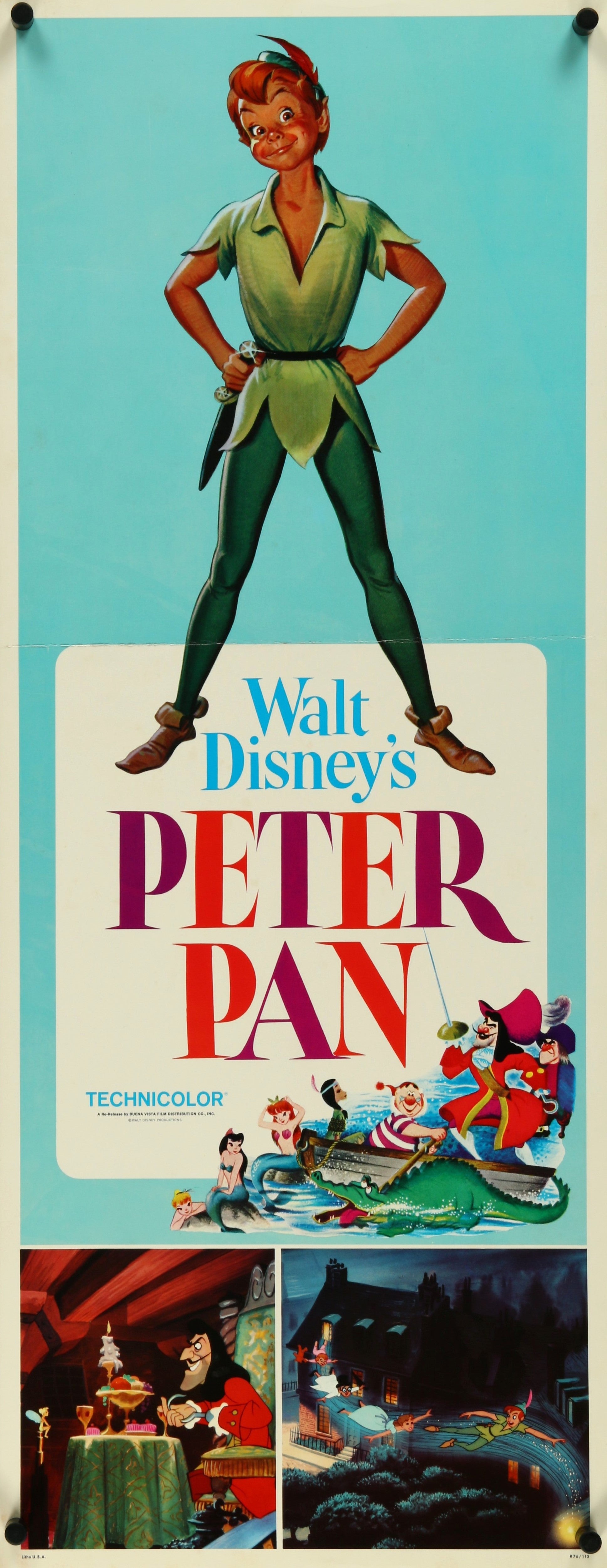 Walt Disney's Peter Pan - Authentic Vintage Poster