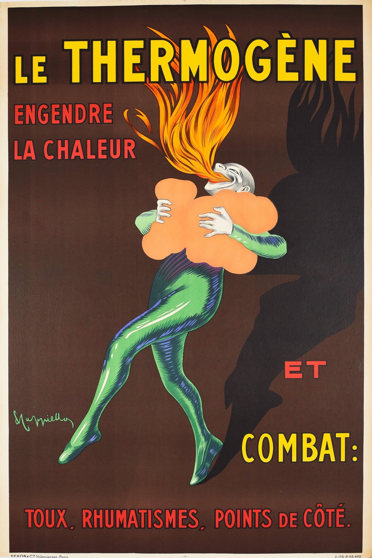 Thermogene by Leonetto Cappiello - Authentic Vintage Poster