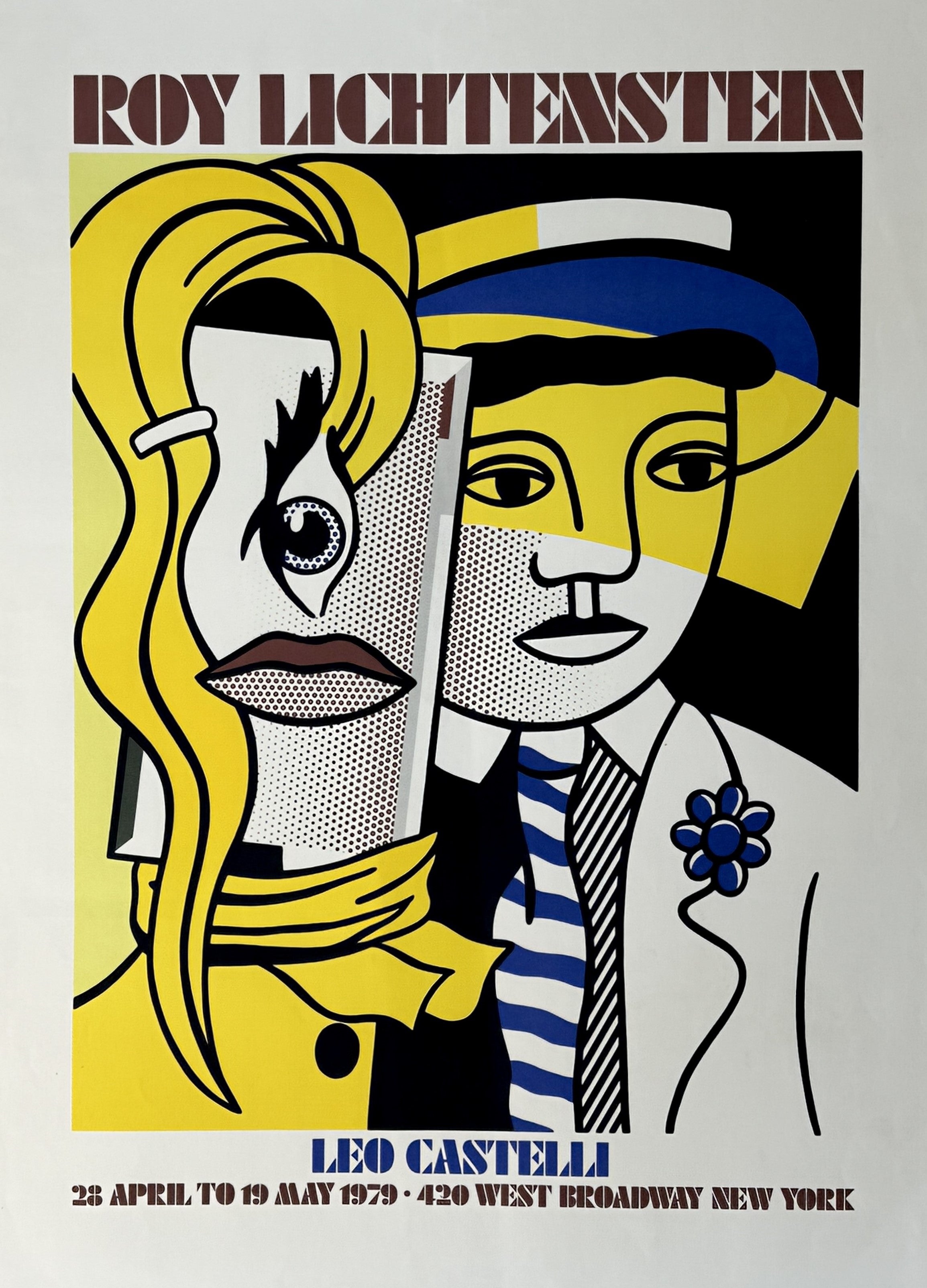 Vintage 1979 Lichtenstein Exhibition Print Ad