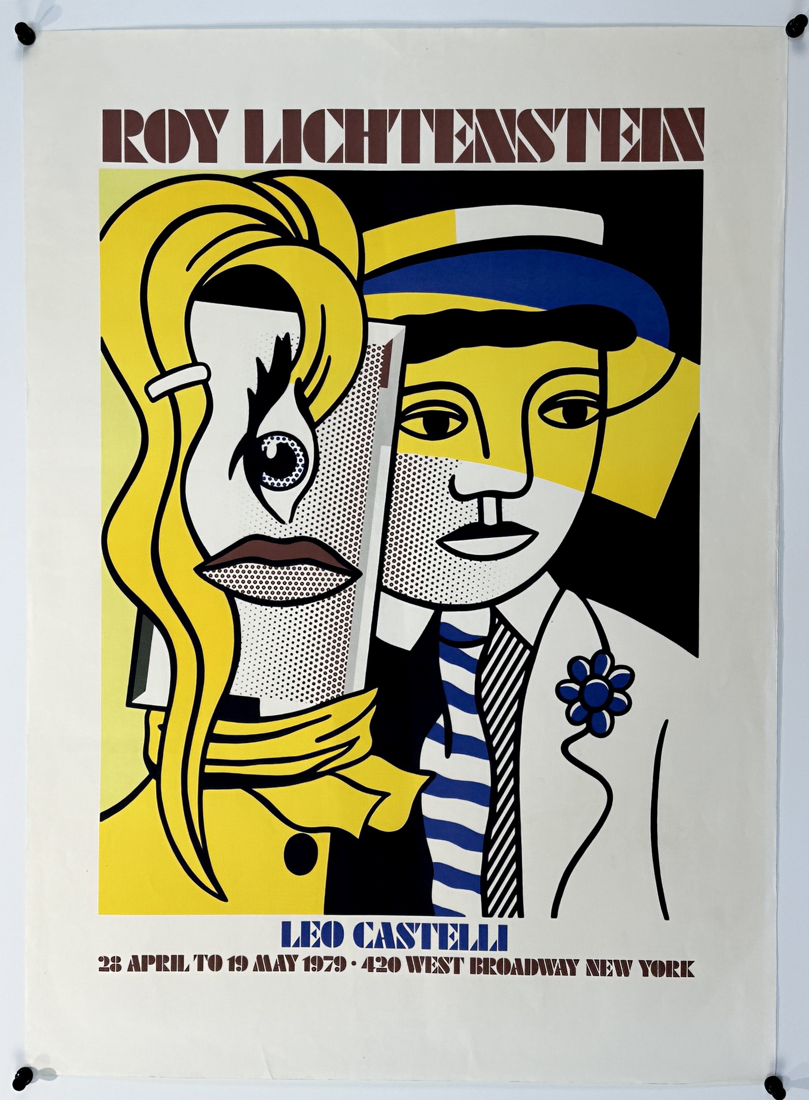 Vintage 1979 Lichtenstein Exhibition Print Ad
