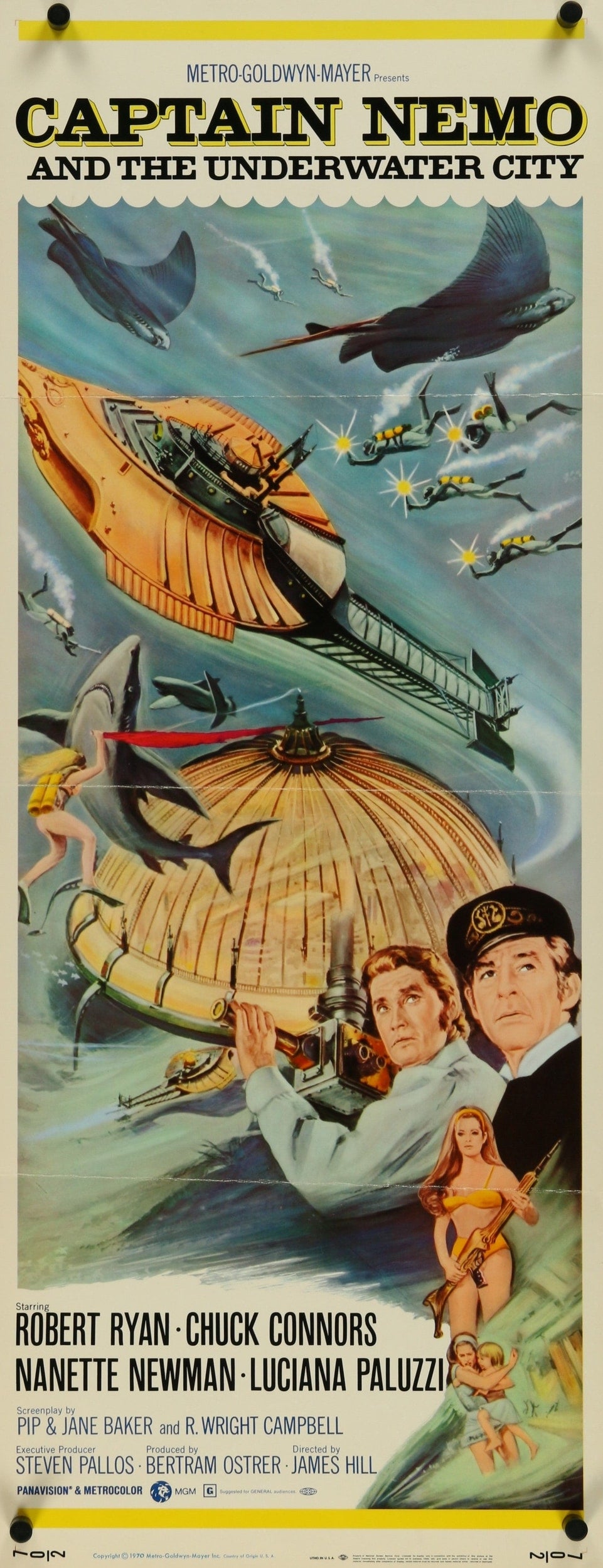 Captain Nemo and the Underwater City - Authentic Vintage Poster