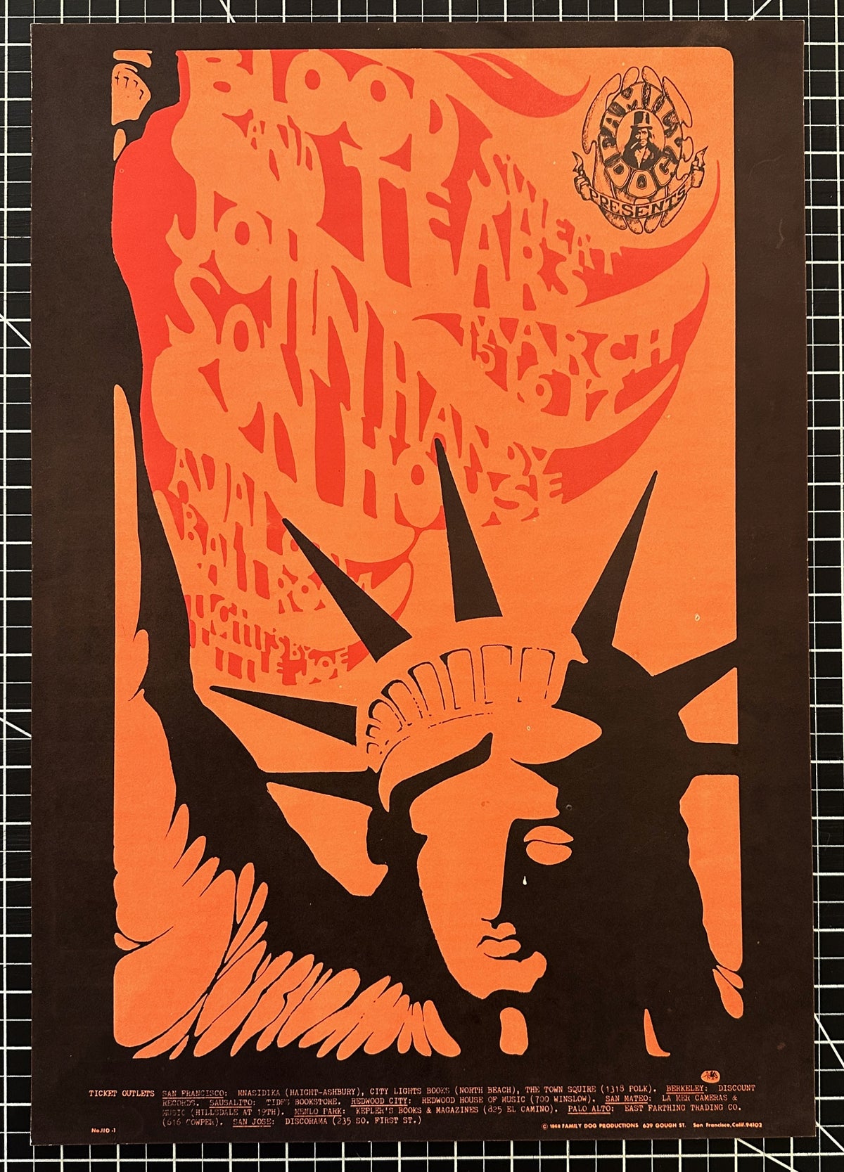 Blood sweat and tears - Authentic Vintage Poster