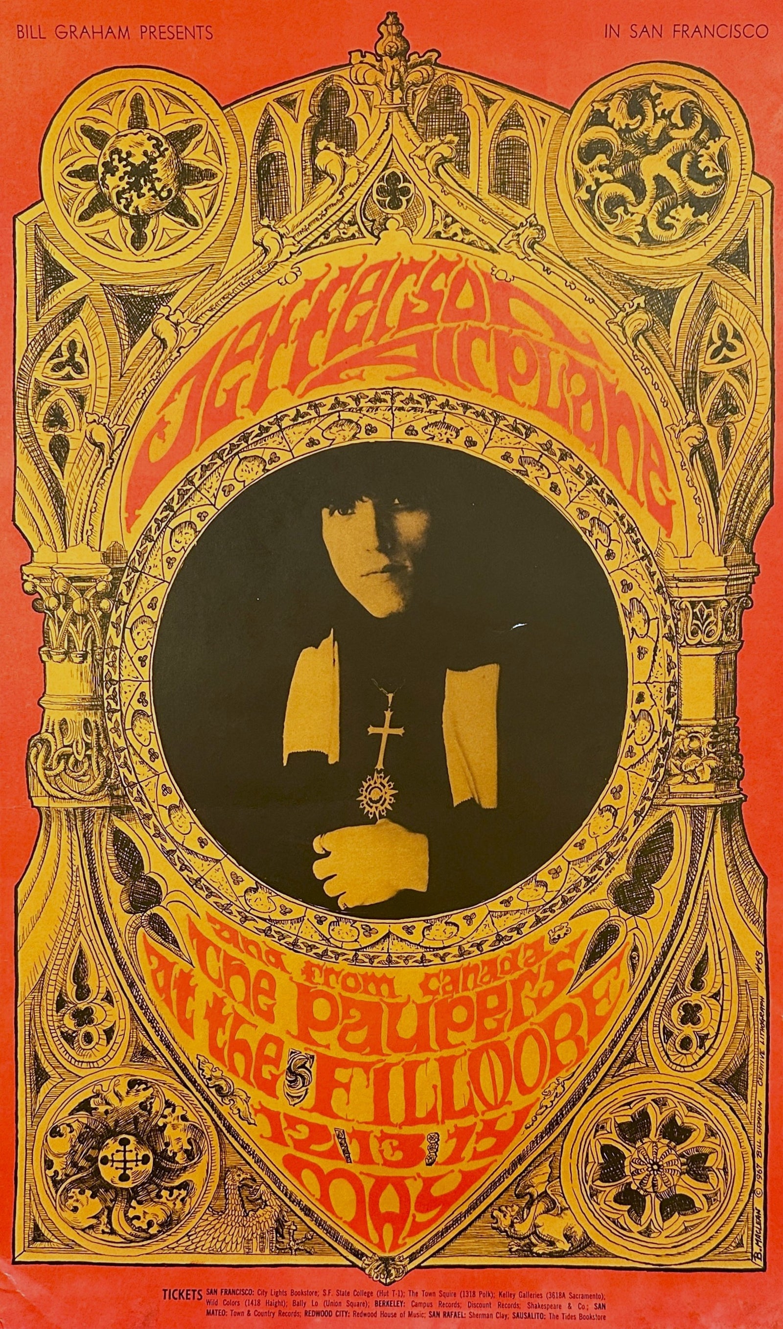 Jefferson Airplane, BG-63 - Authentic Vintage 