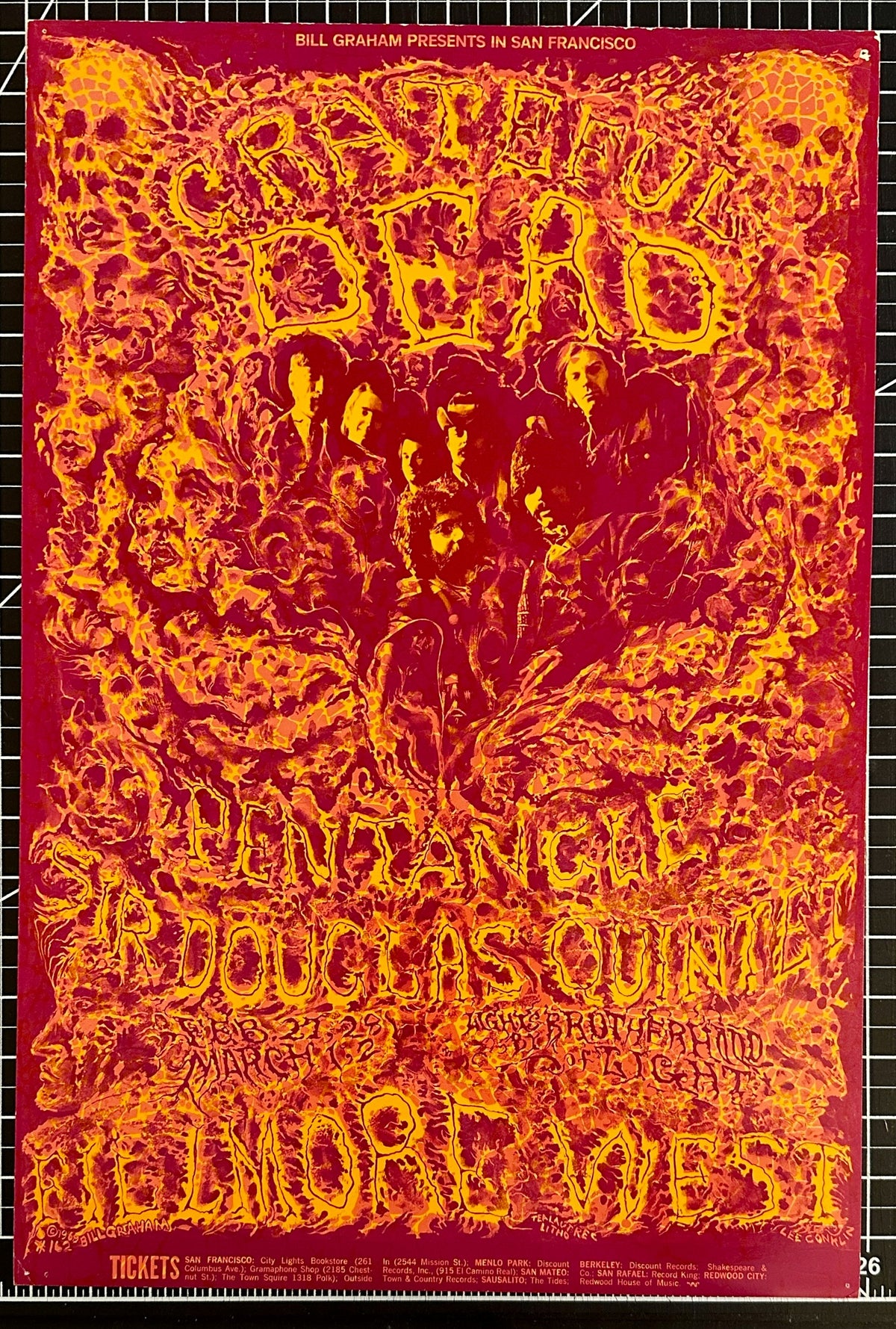 Grateful Dead- BG-162 NEW - Authentic Vintage Poster